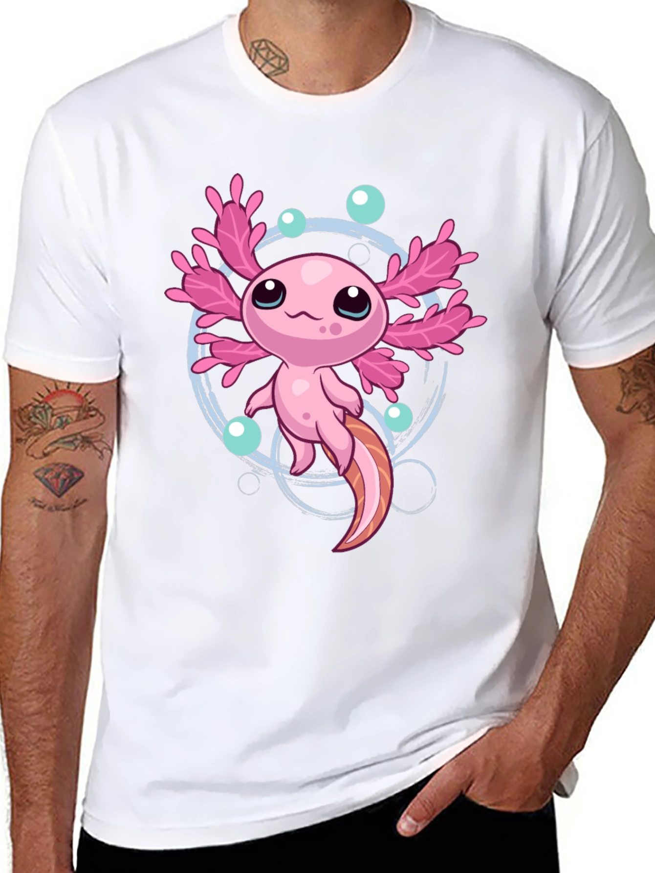 Cute Axolotl Graphic T-Shirt