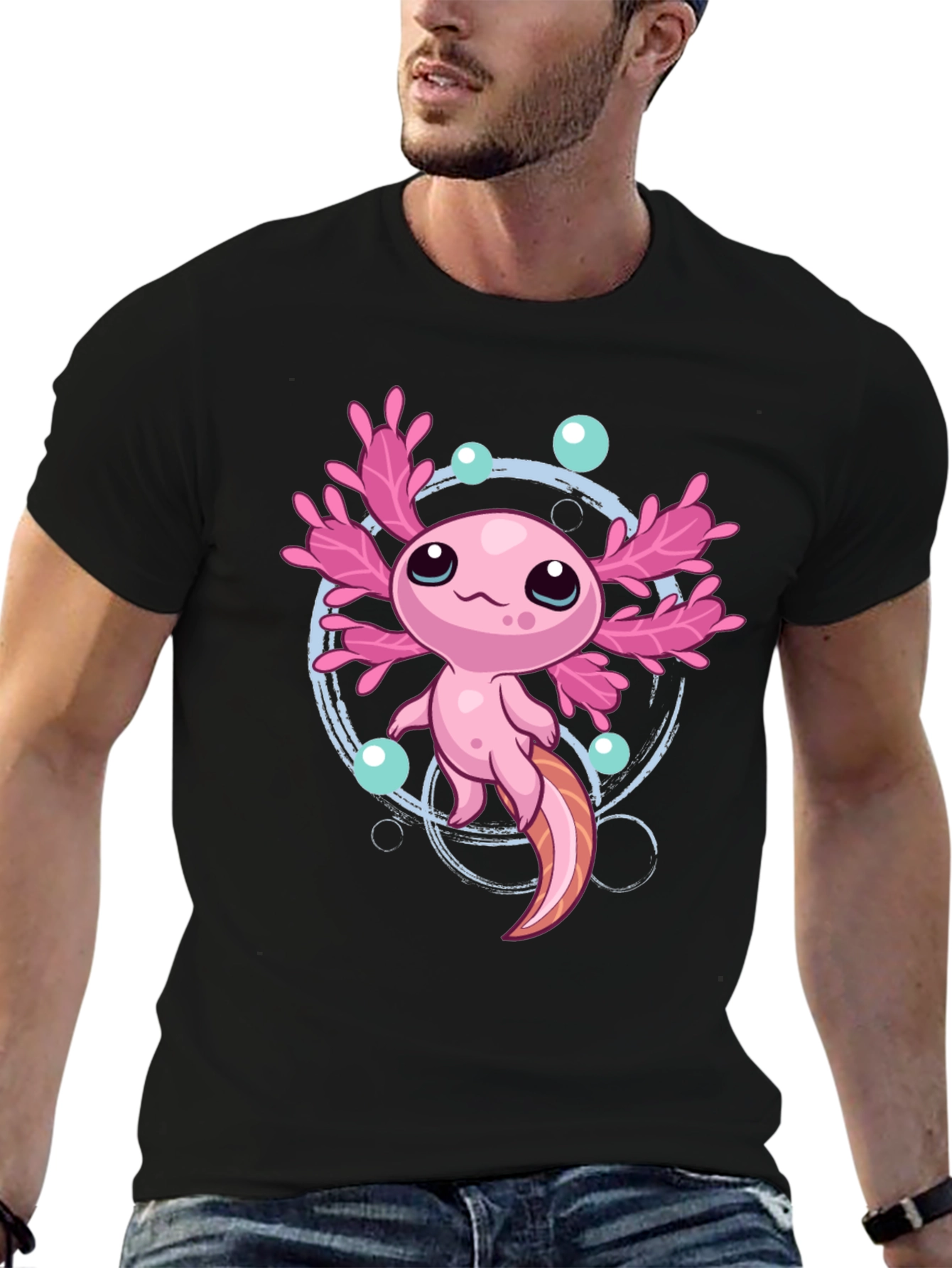 Cute Axolotl Graphic T-Shirt