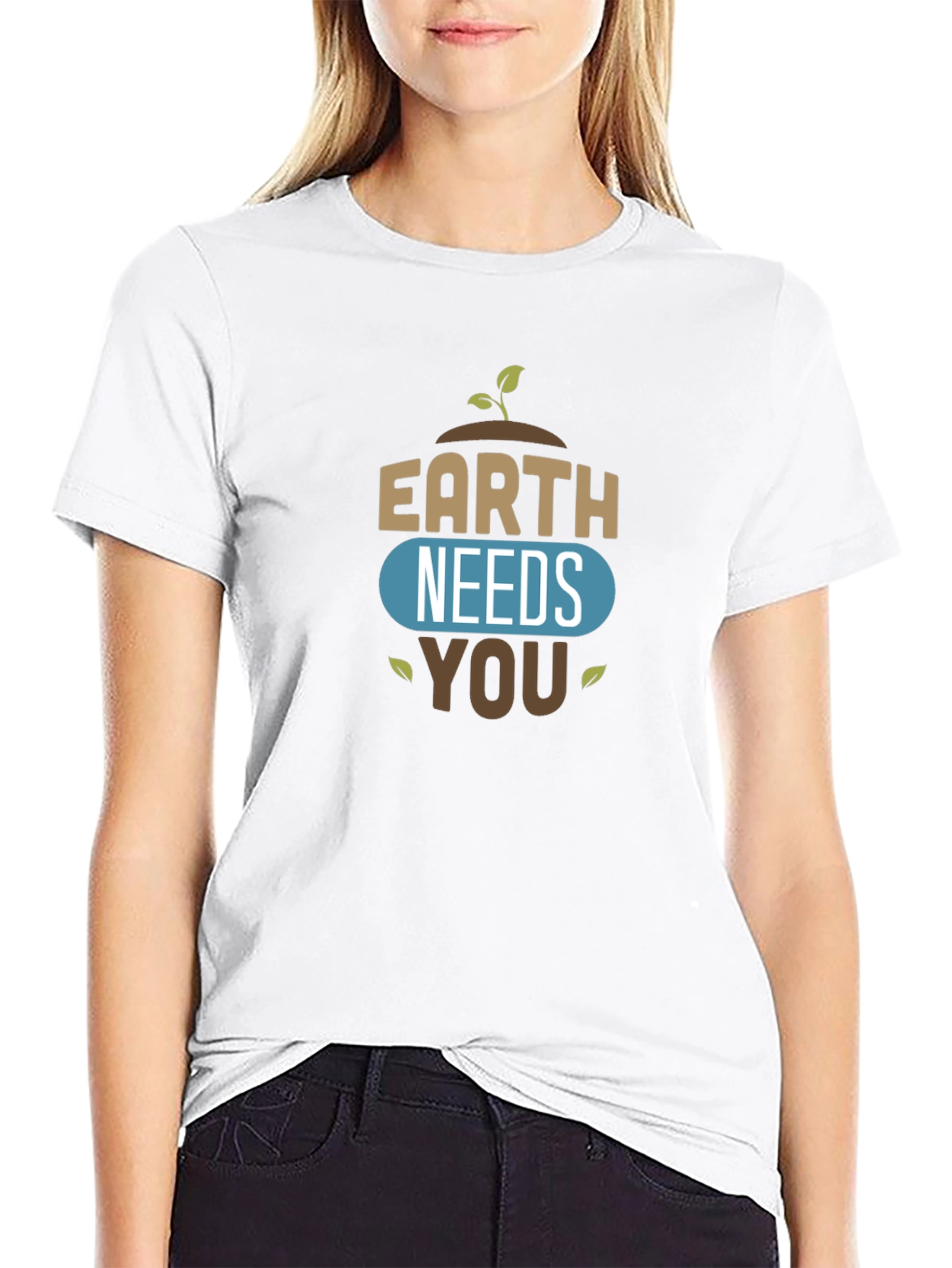Earth Needs You Graphic Tee - Black