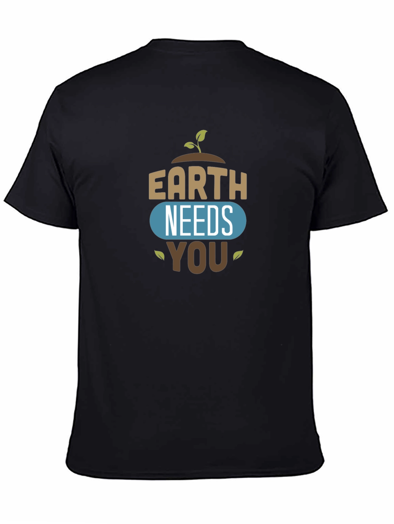 Earth Needs You Graphic Tee - Black