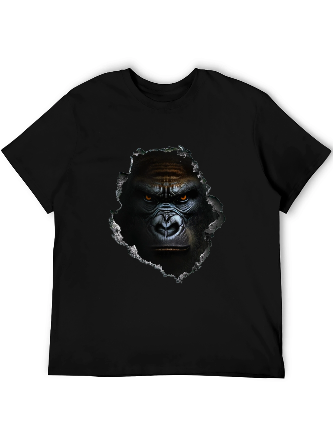 Gorilla Graphic Print Black Tee