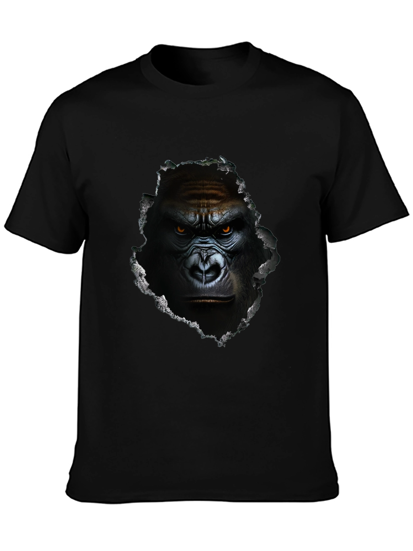 Gorilla Graphic Print Black Tee