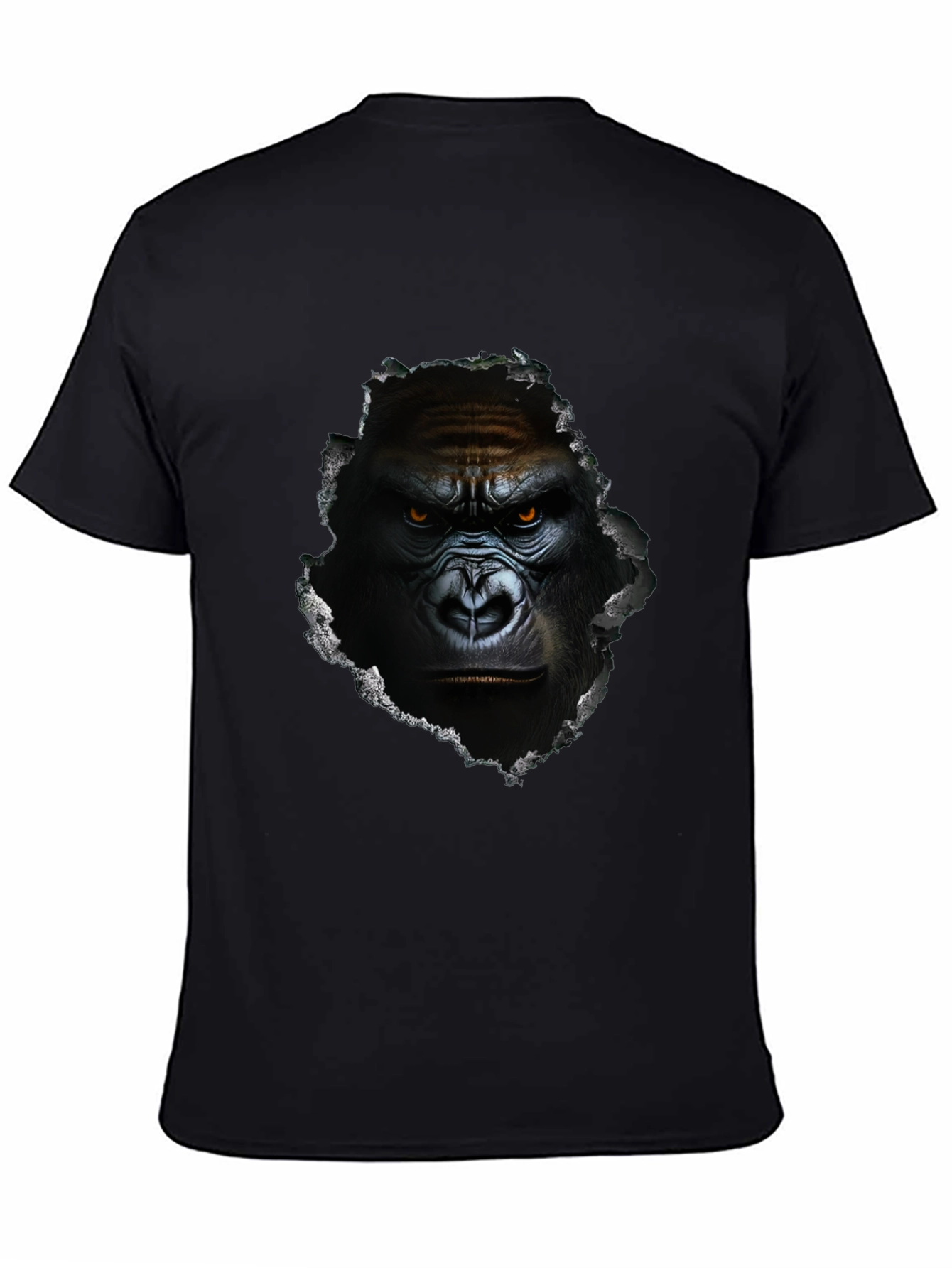 Gorilla Graphic Print Black Tee