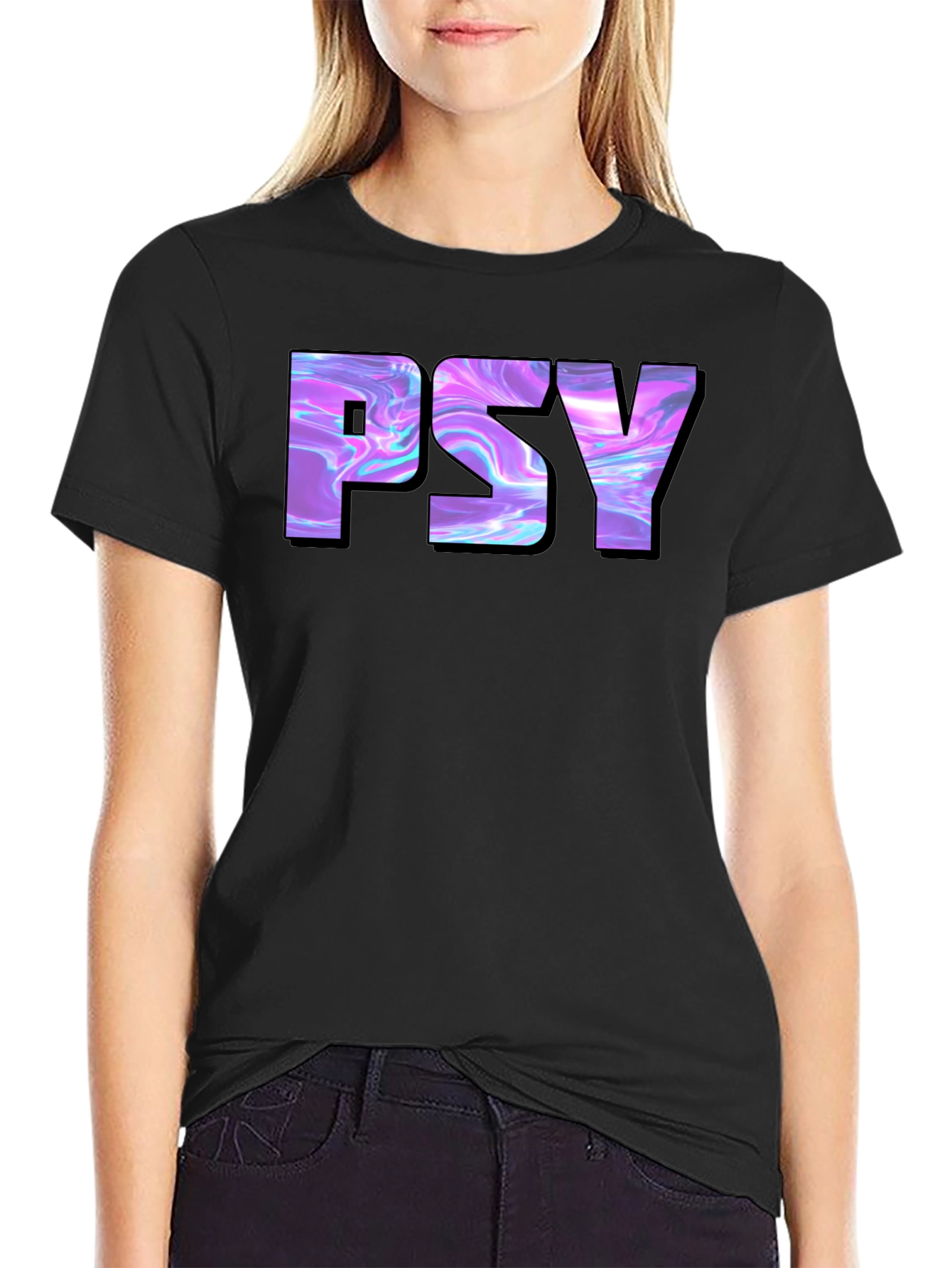 PSY T-Shirt - Unique Graphic Design Black Tee
