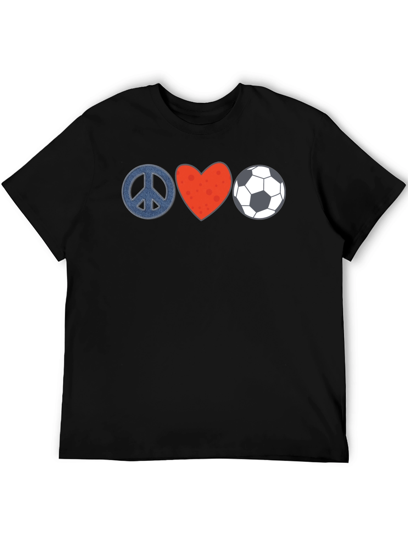 Peace Love Soccer Graphic Tee