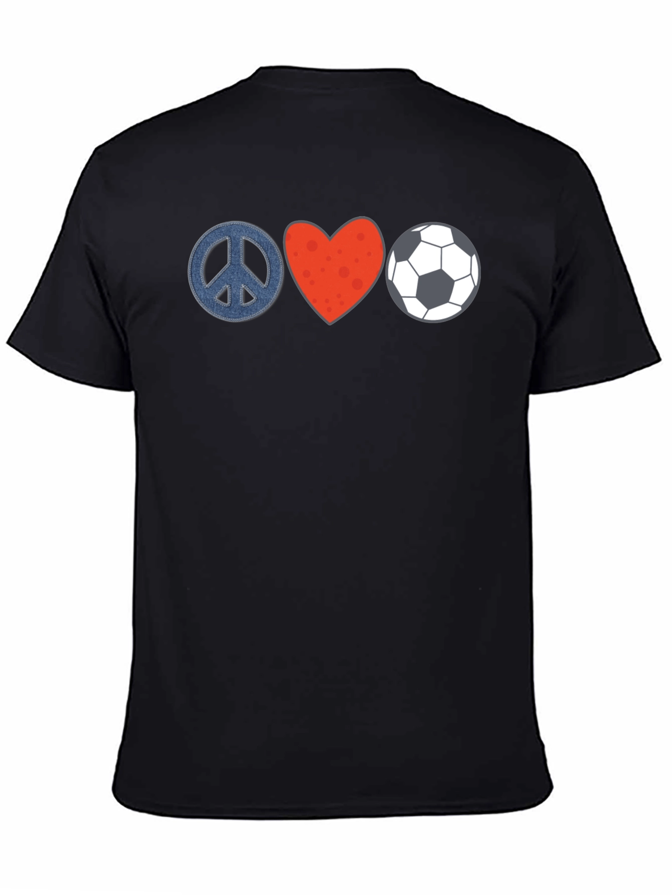 Peace Love Soccer Graphic Tee