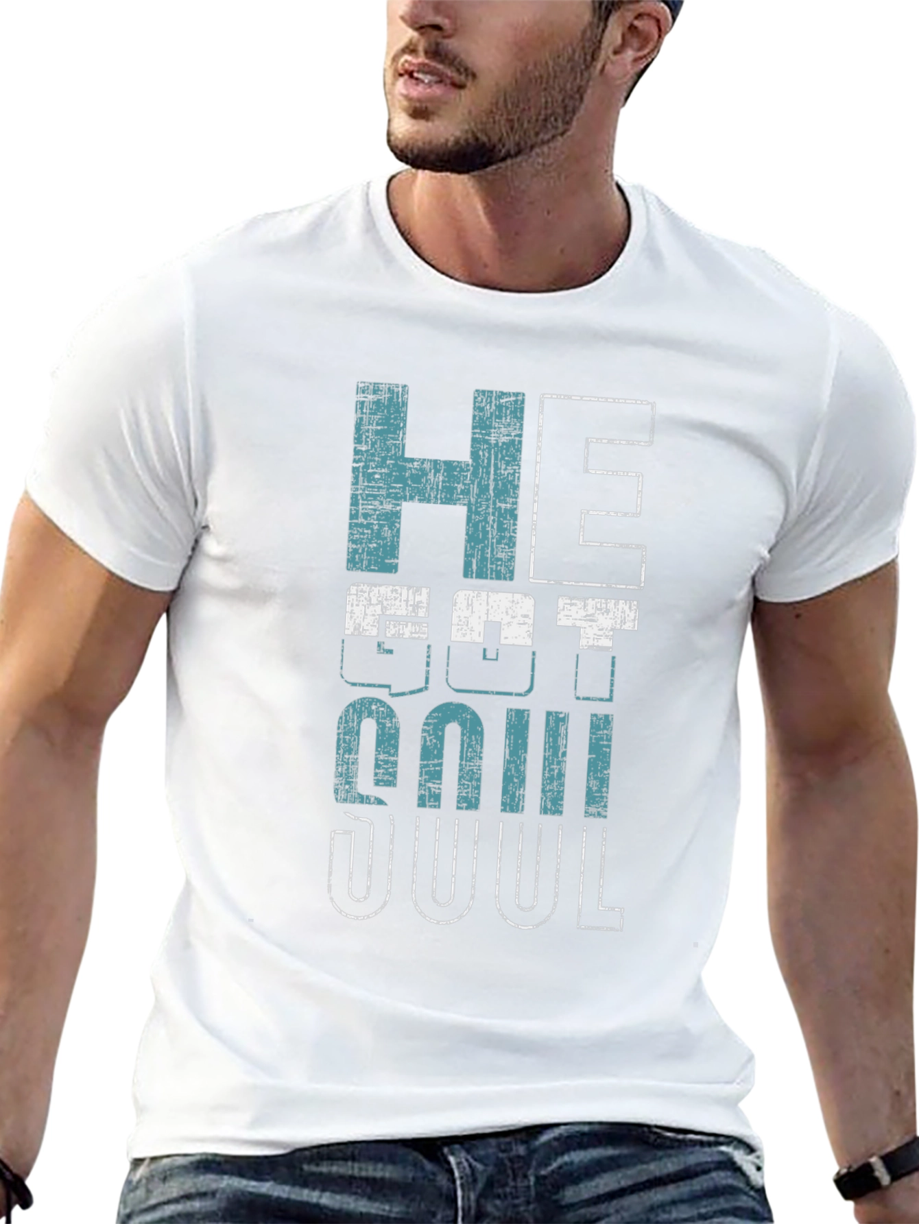 He Got Soul Graphic Print T-Shirt