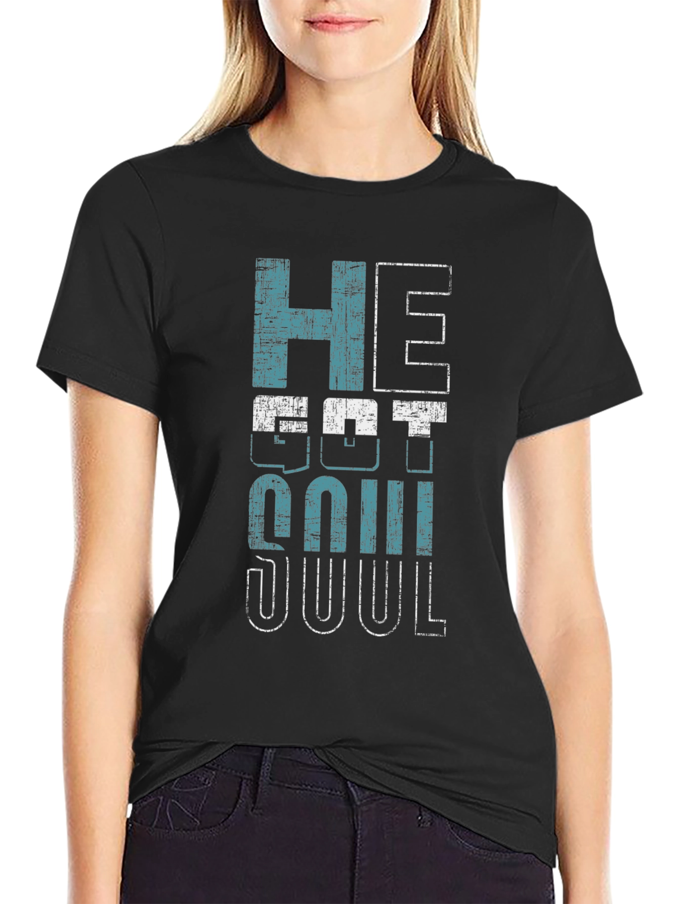 He Got Soul Graphic Print T-Shirt
