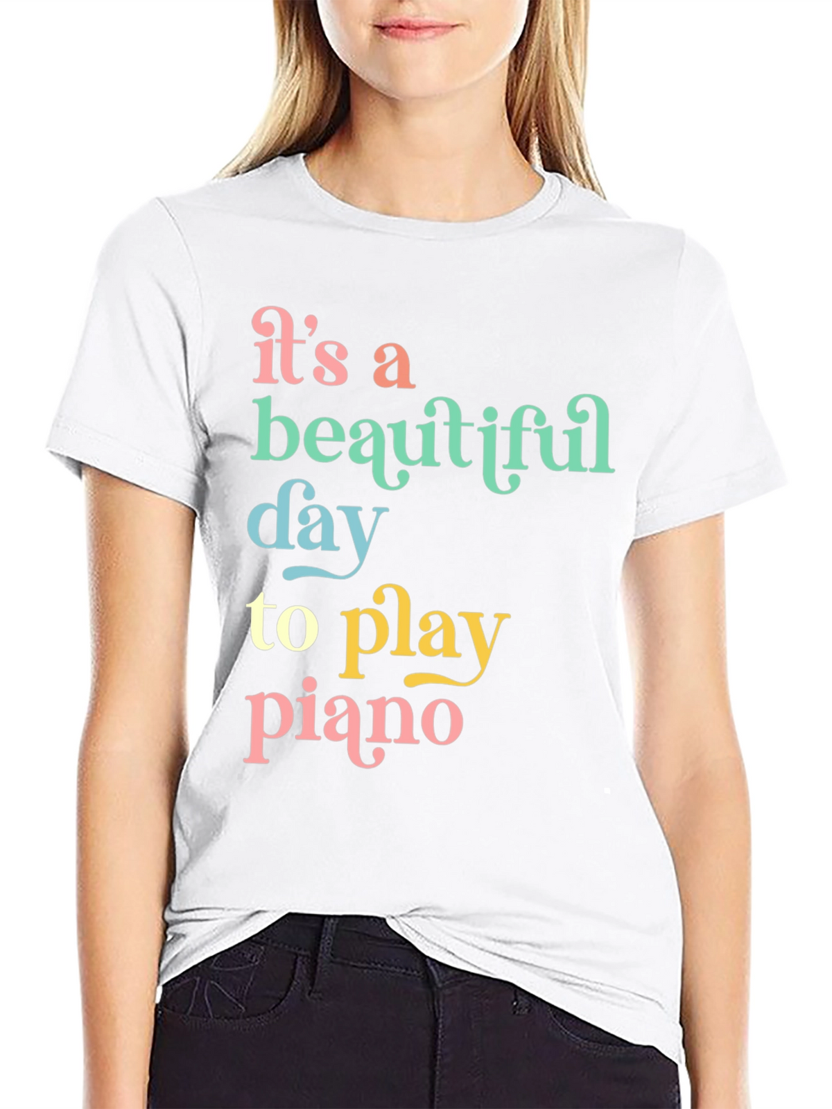 Its a Beautiful Day to Play Piano Graphic Tee
