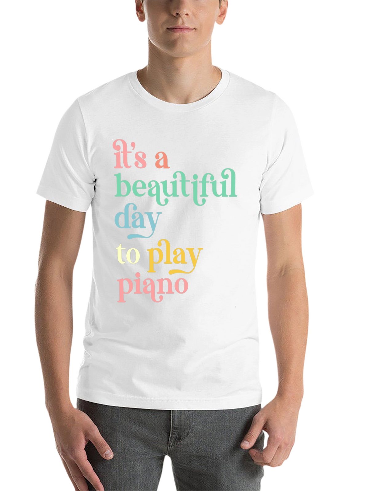 Its a Beautiful Day to Play Piano Graphic Tee