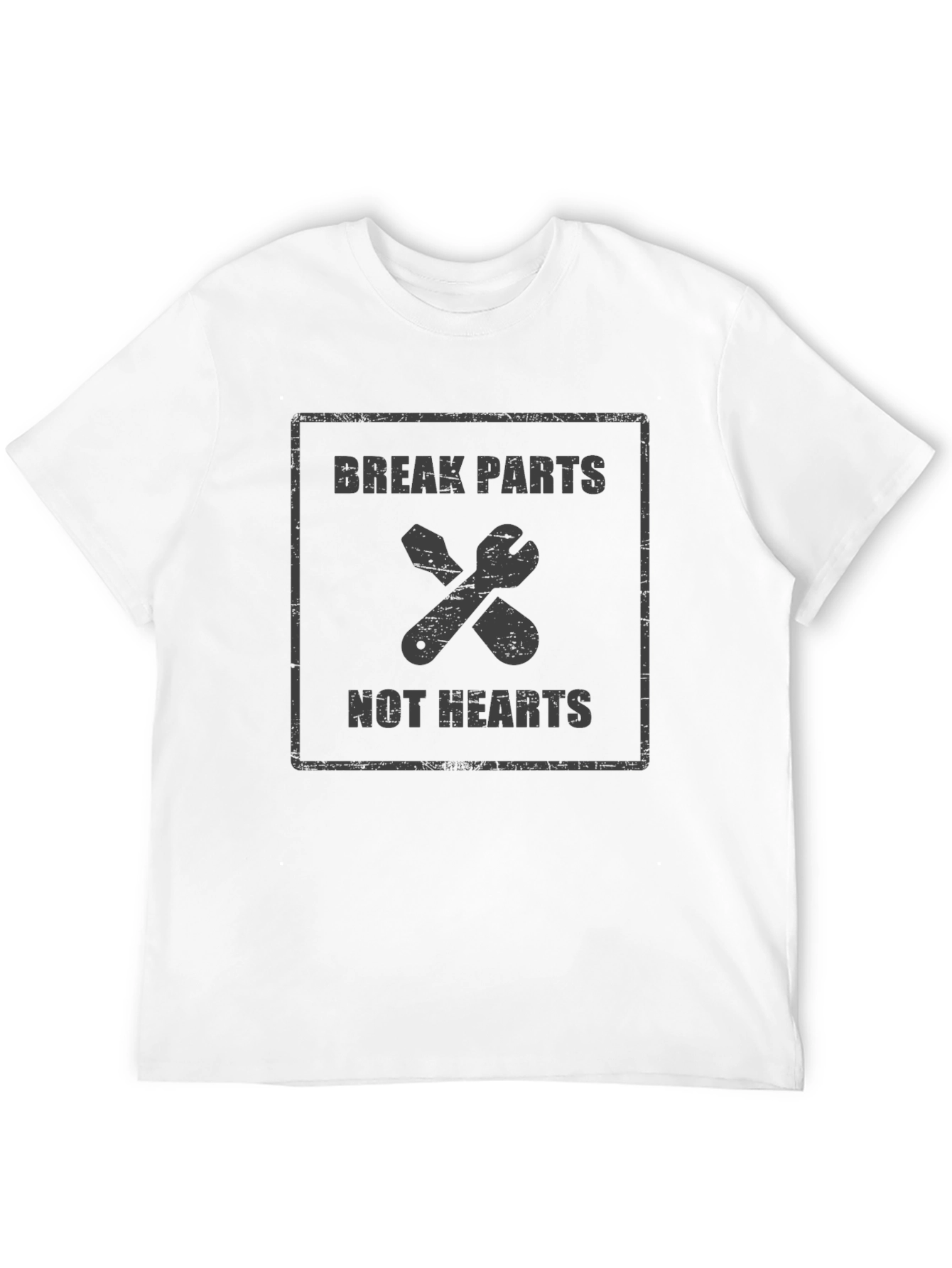 Break Parts Not Hearts Graphic T-Shirt - Mechanic Gift