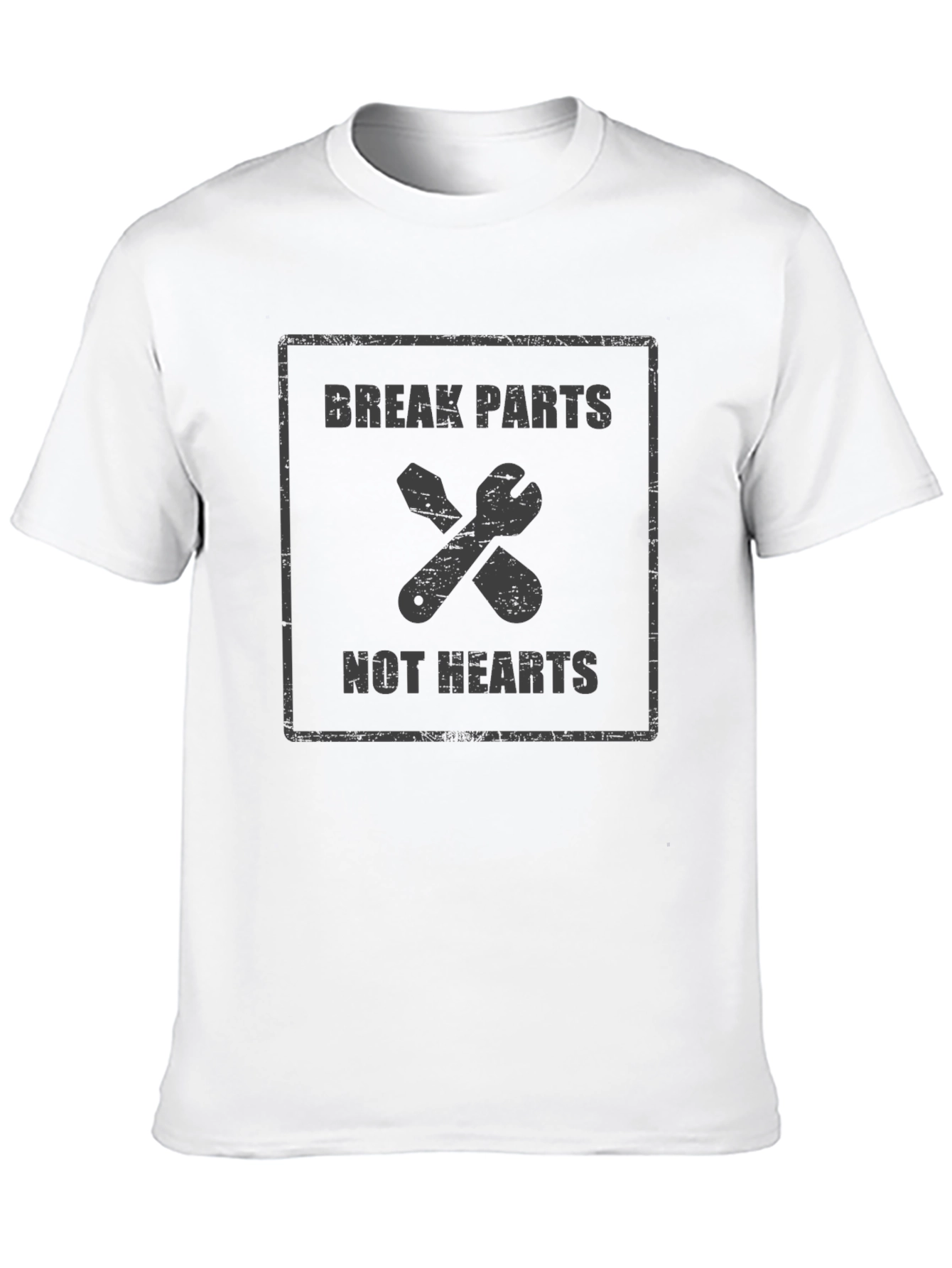 Break Parts Not Hearts Graphic T-Shirt - Mechanic Gift