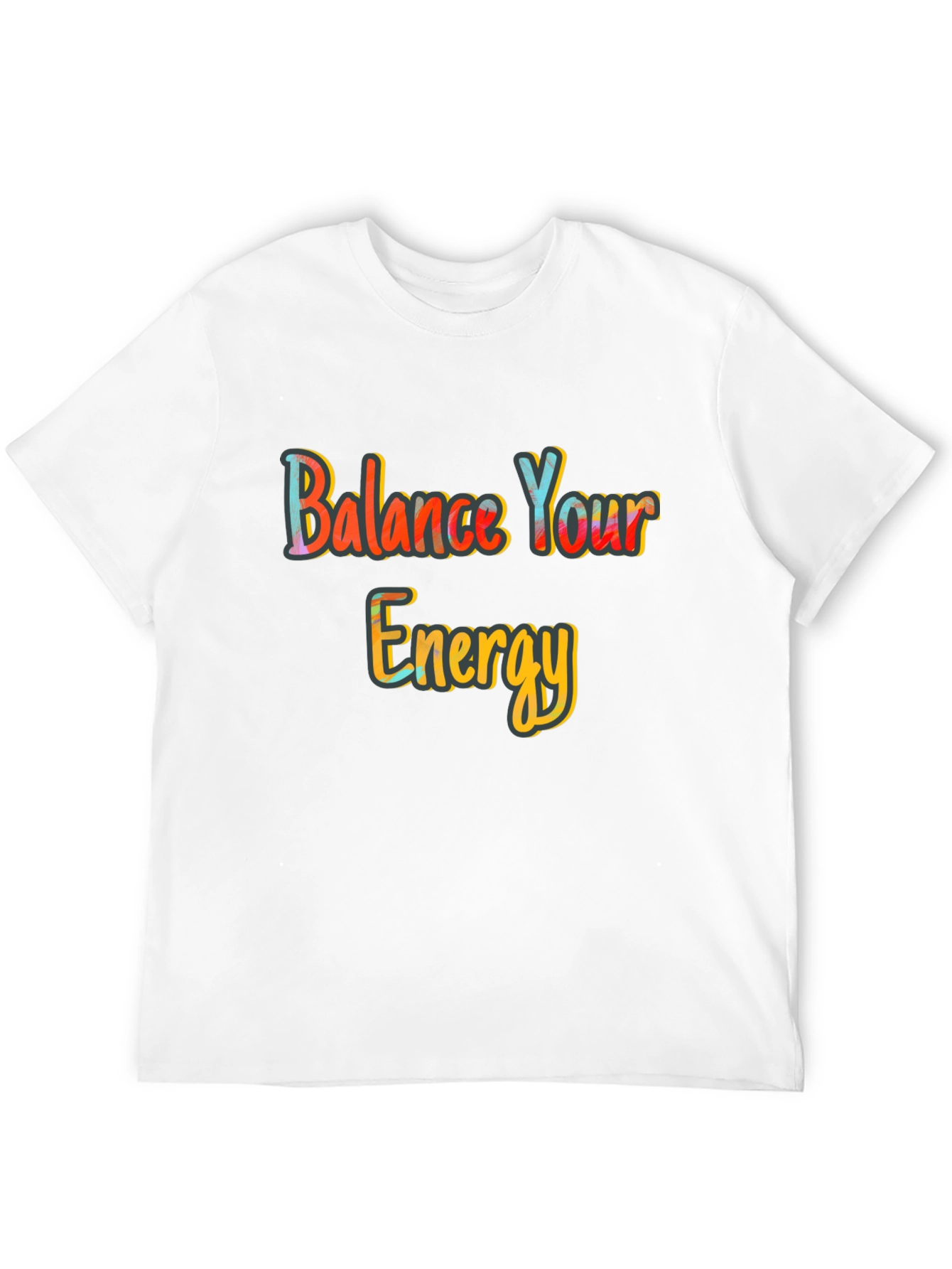 Balance Your Energy Black Graphic Tee