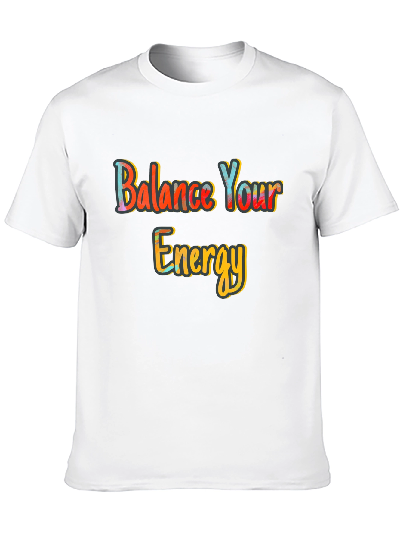 Balance Your Energy Black Graphic Tee