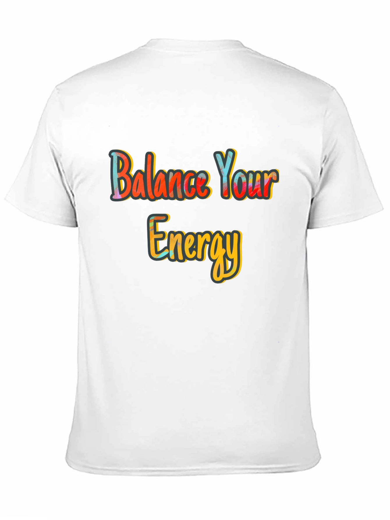 Balance Your Energy Black Graphic Tee
