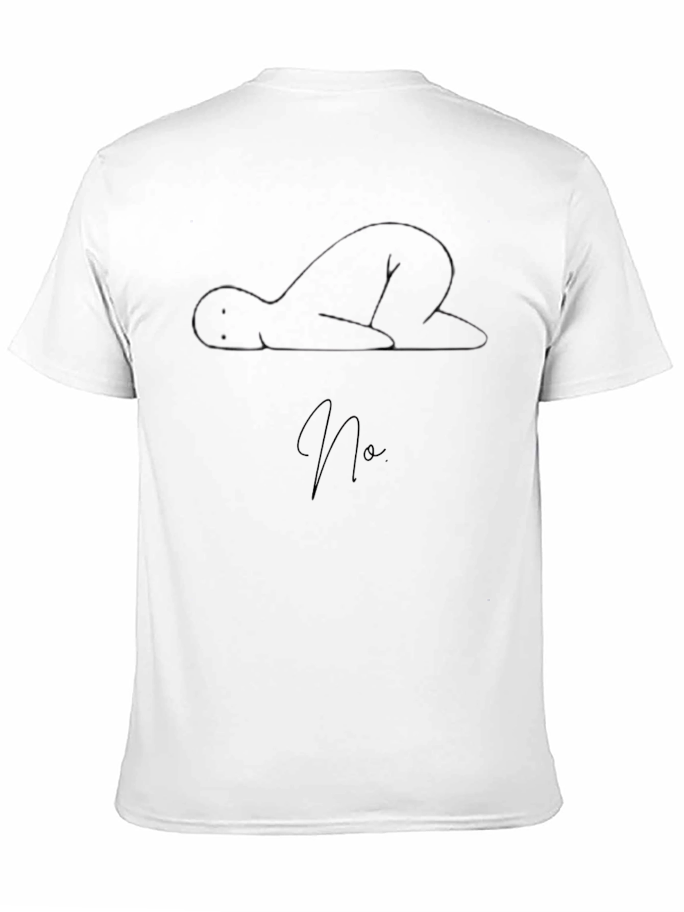 Minimalist No Graphic Black T-Shirt