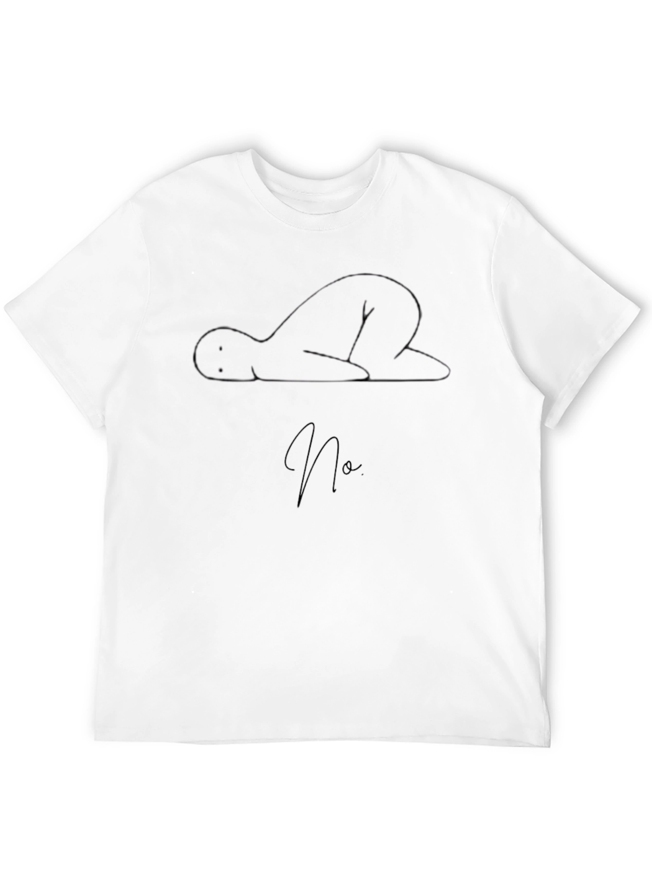 Minimalist No Graphic Black T-Shirt