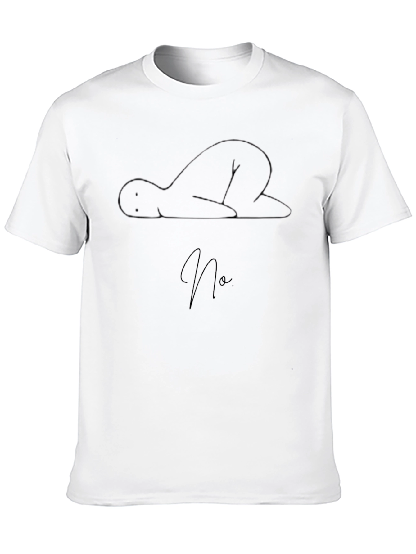 Minimalist No Graphic Black T-Shirt