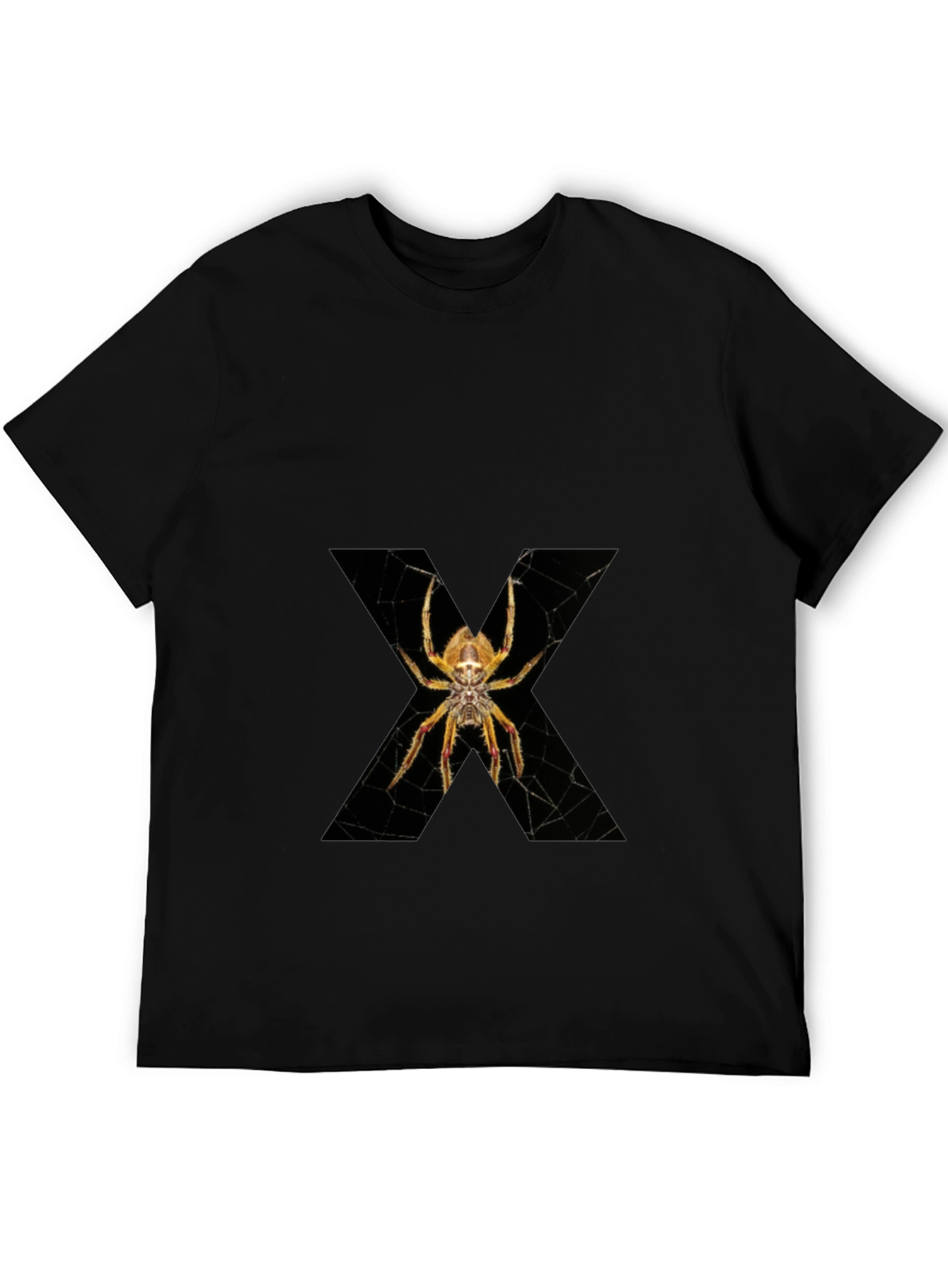 Spider Web X Graphic Black T-Shirt