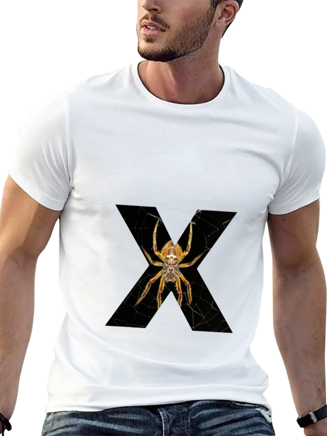 Spider Web X Graphic Black T-Shirt