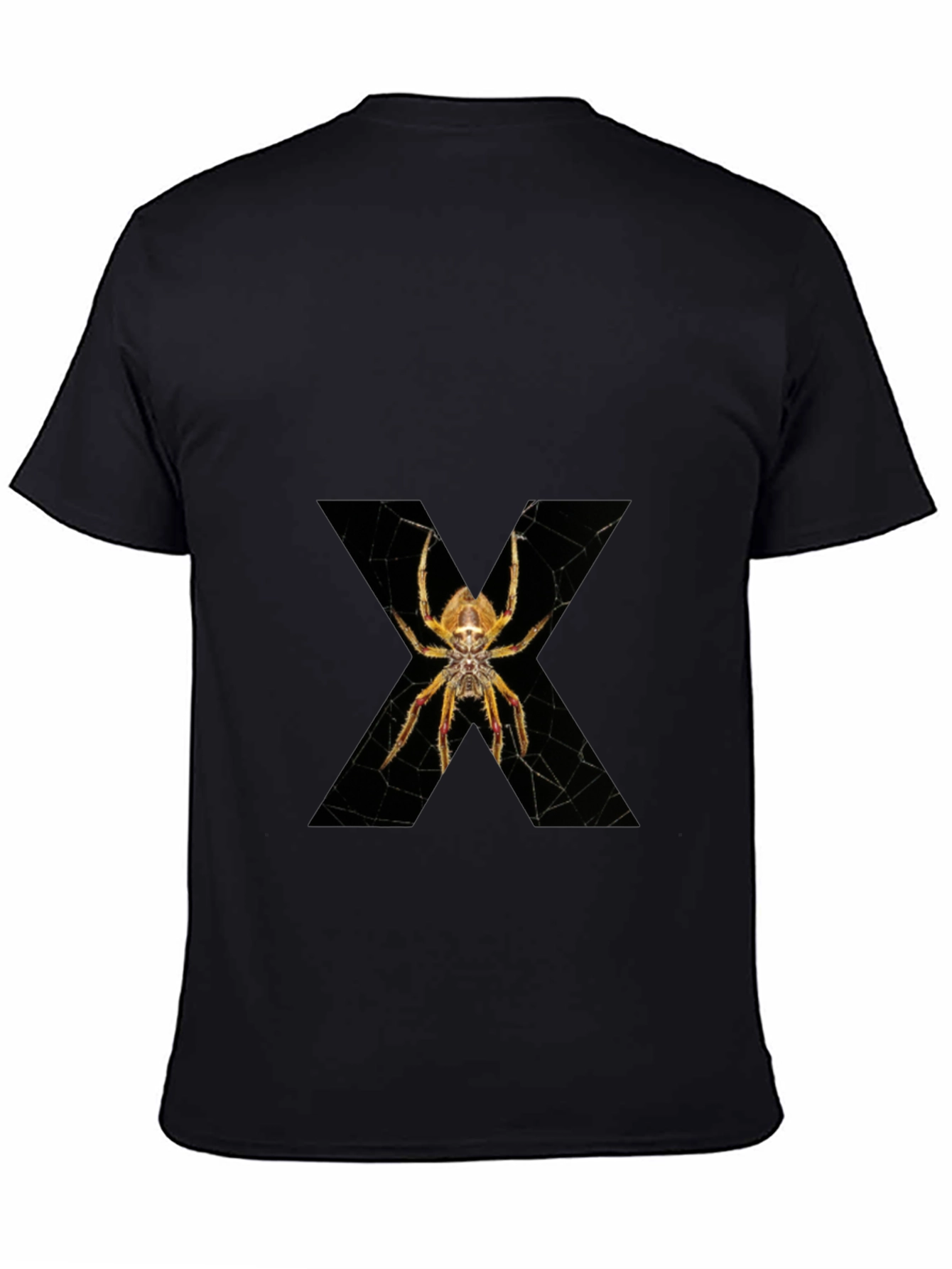 Spider Web X Graphic Black T-Shirt