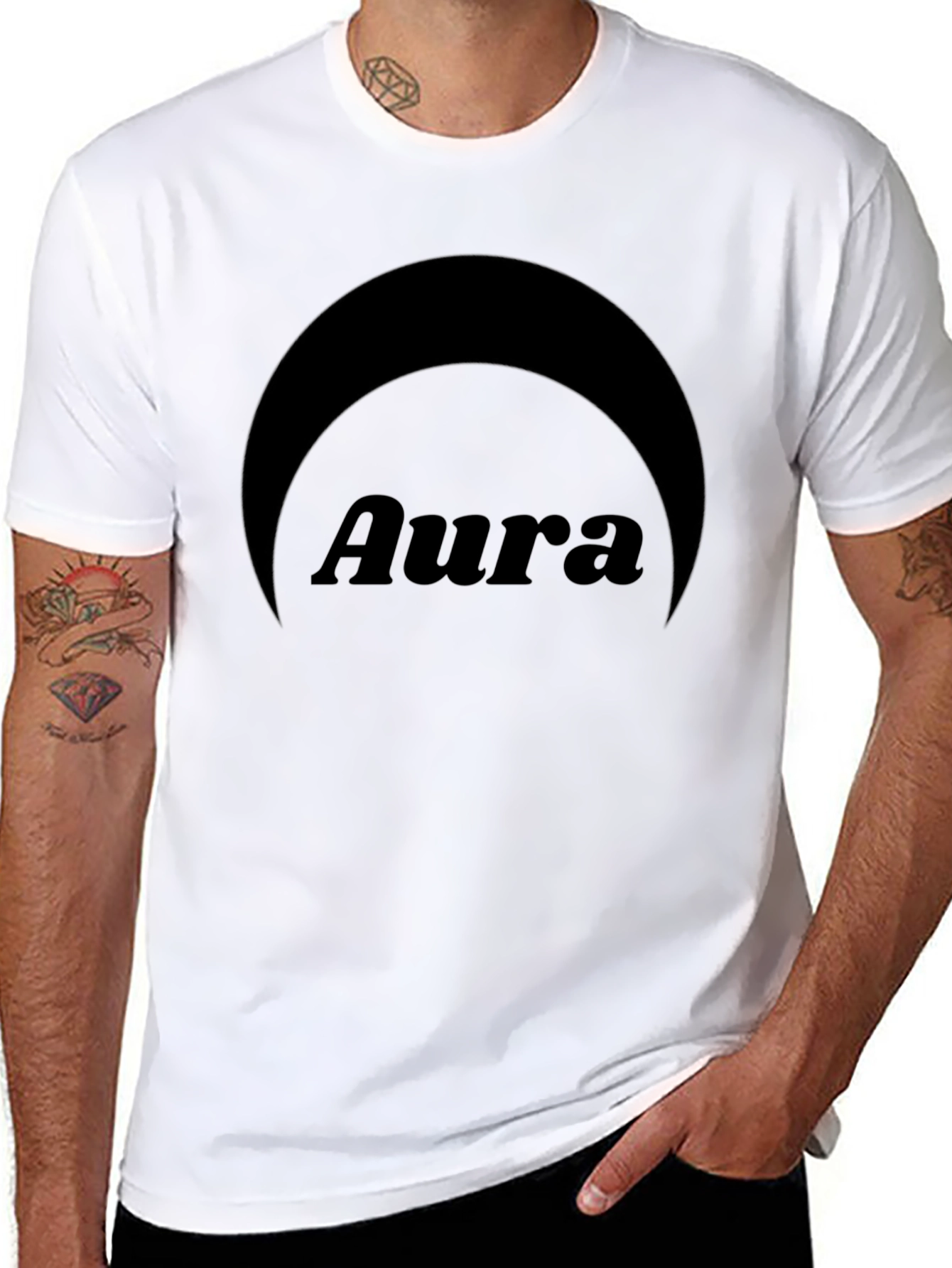 Aura Graphic T-Shirt - Classic Black Tee