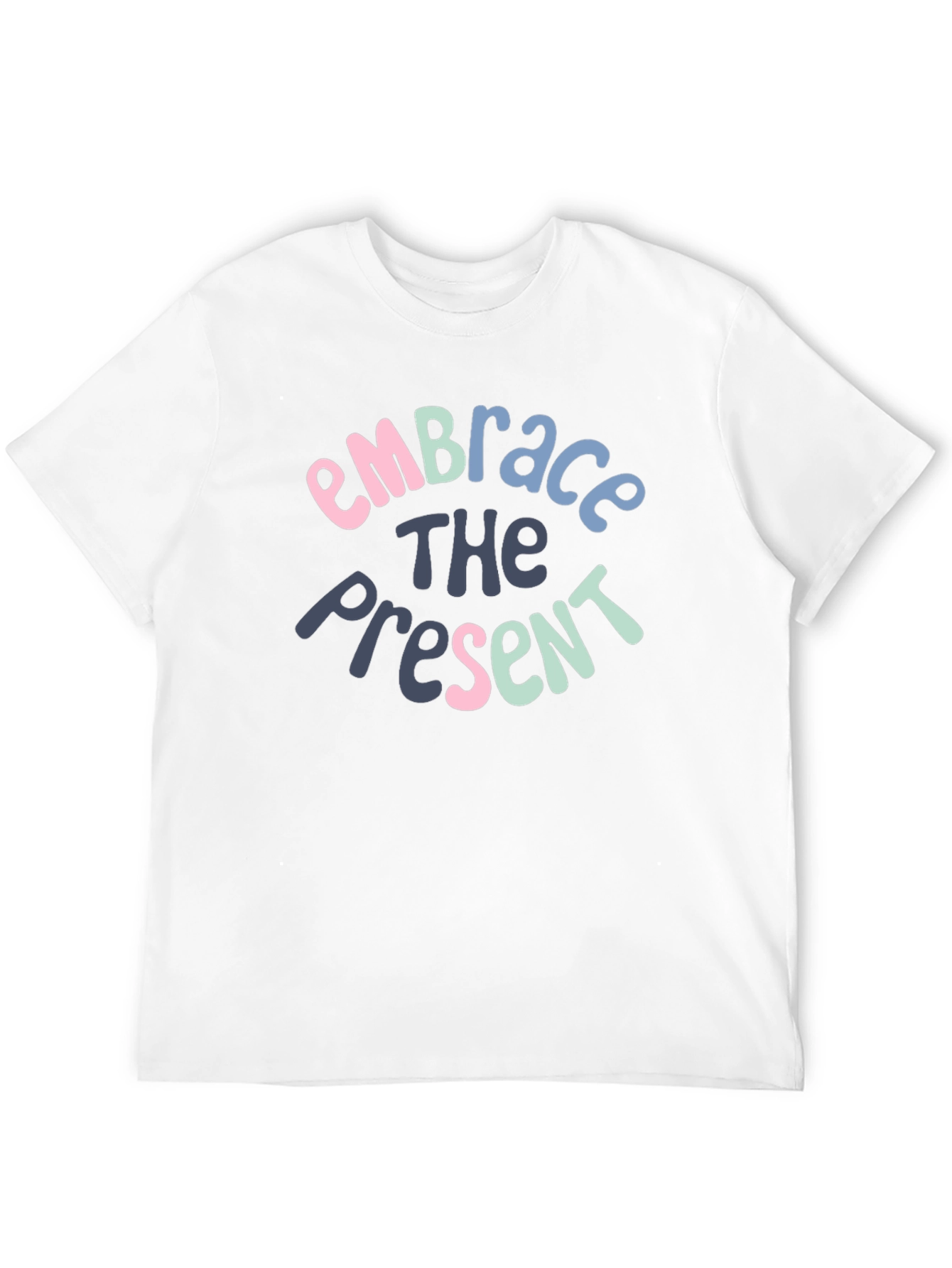 Embrace the Present Graphic T-Shirt - Black