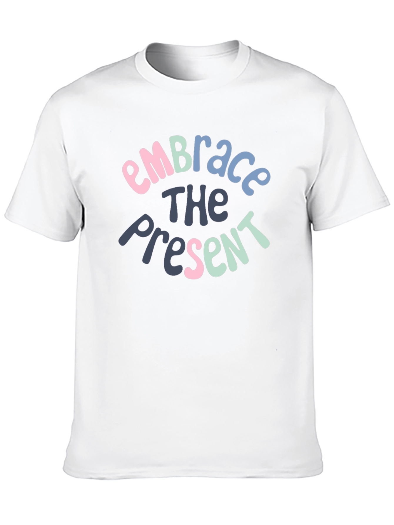 Embrace the Present Graphic T-Shirt - Black