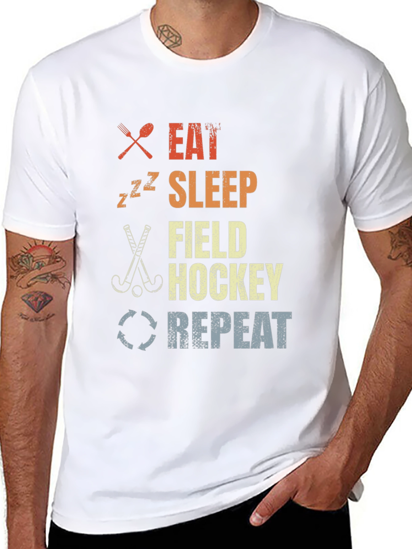 Eat Sleep Field Hockey Repeat T-Shirt