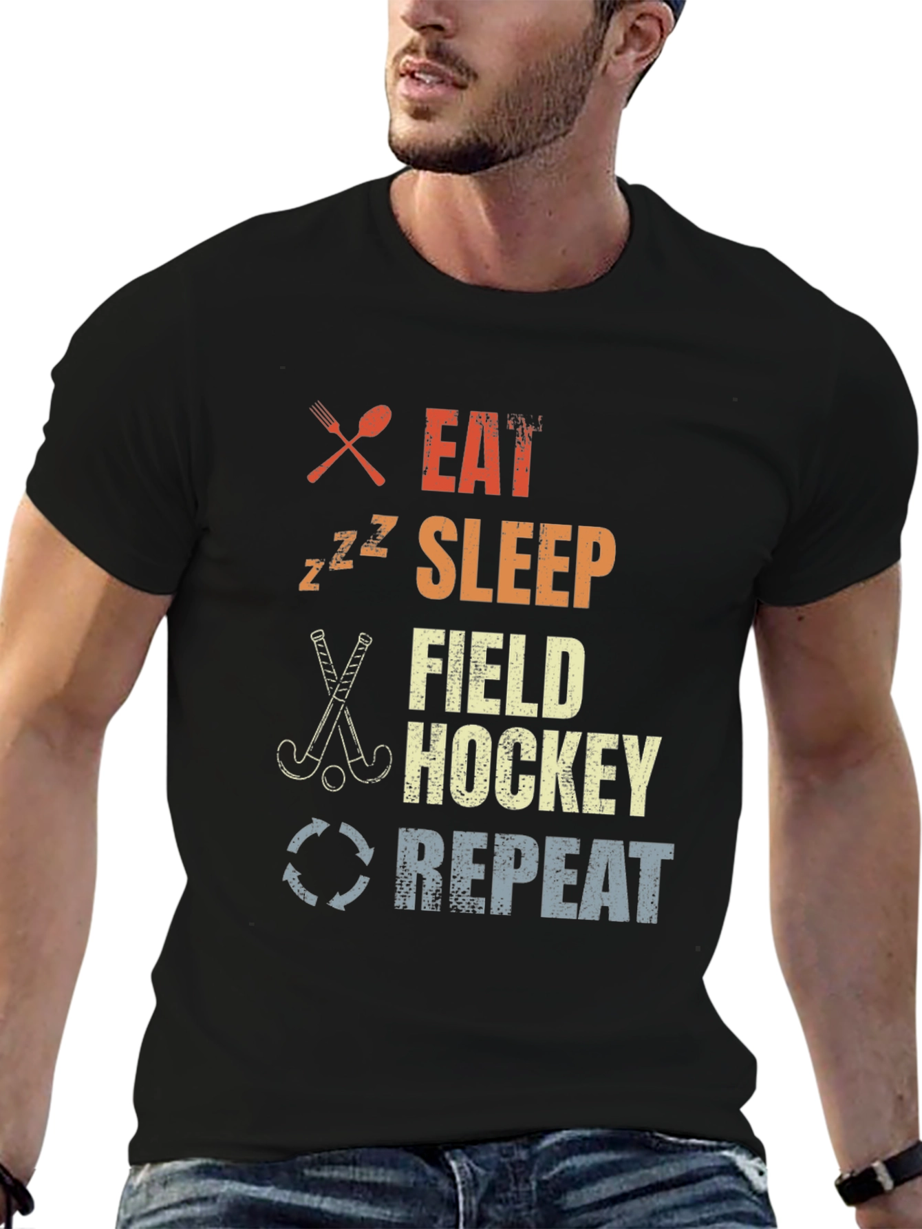 Eat Sleep Field Hockey Repeat T-Shirt
