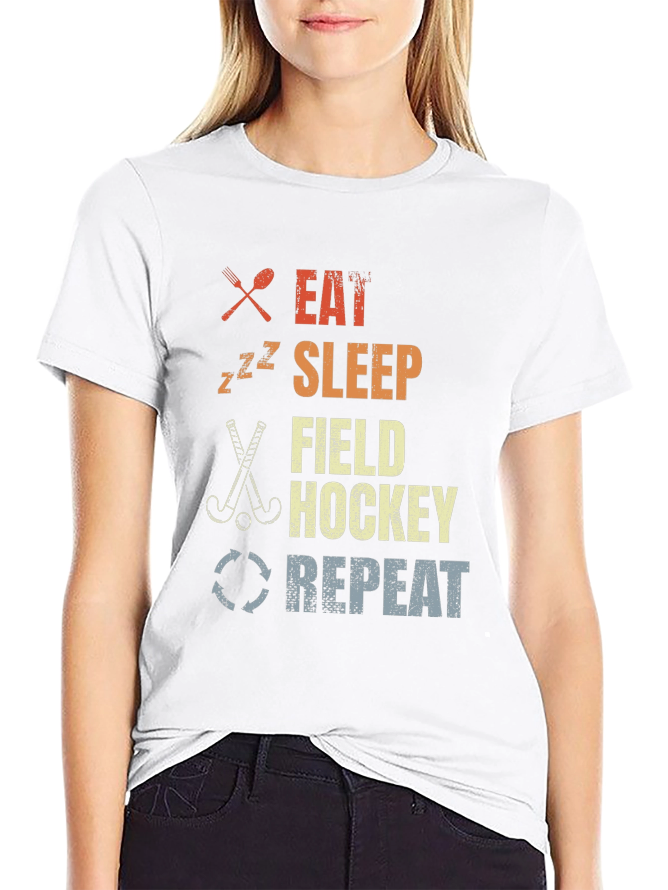 Eat Sleep Field Hockey Repeat T-Shirt