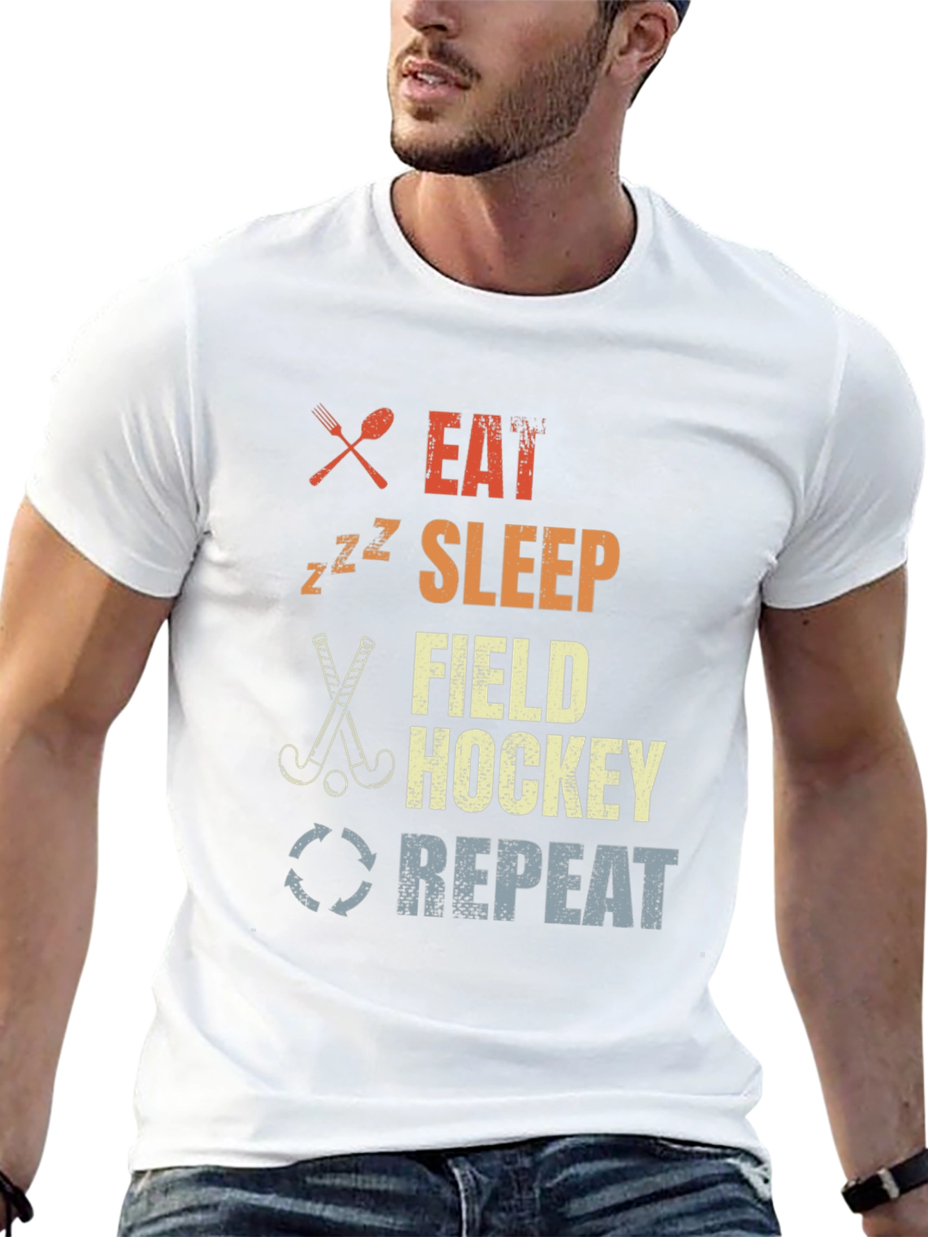 Eat Sleep Field Hockey Repeat T-Shirt