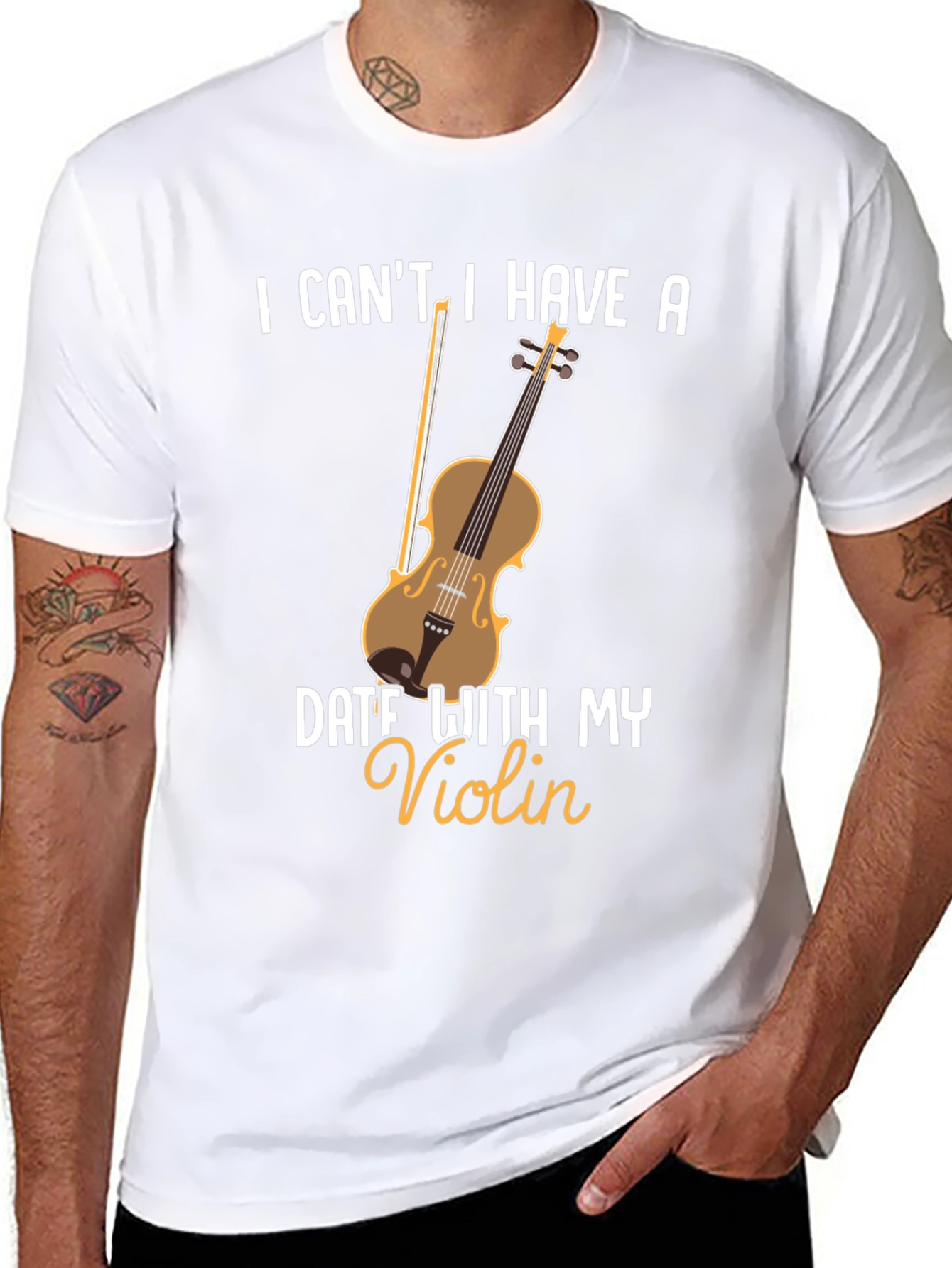 Funny Violin Date T-Shirt
