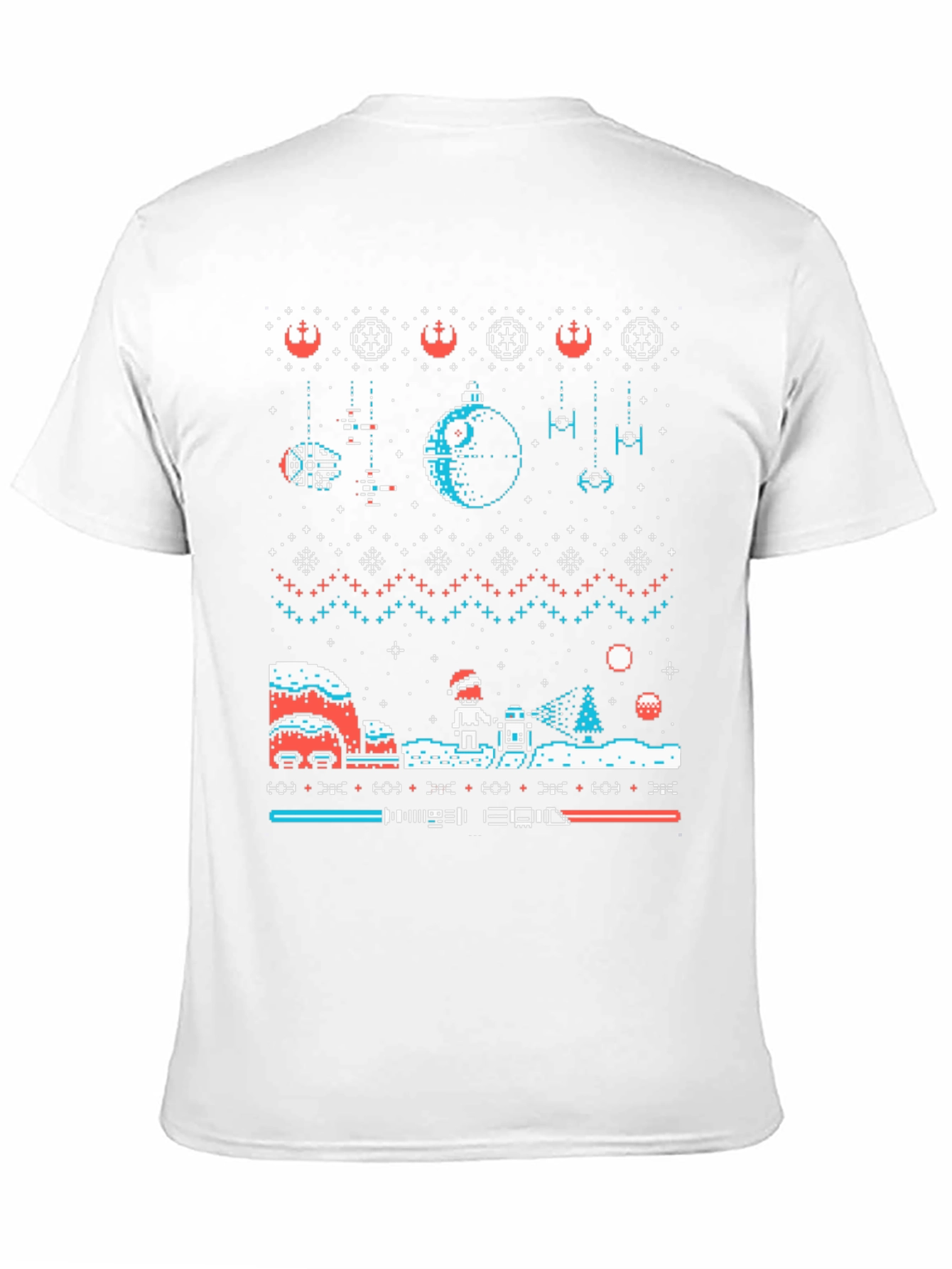 Star Wars Ugly Christmas Sweater T-Shirt Black