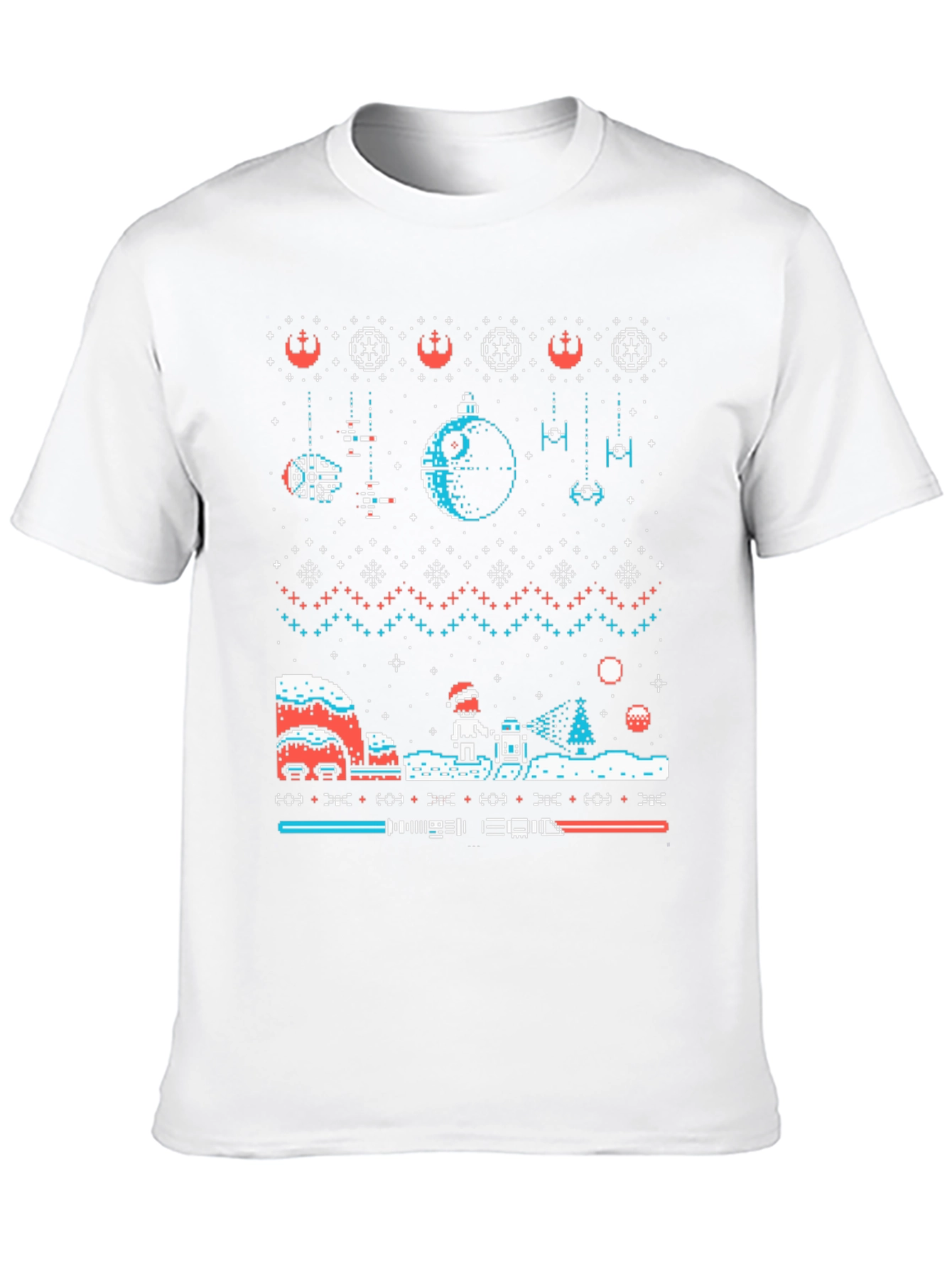 Star Wars Ugly Christmas Sweater T-Shirt Black