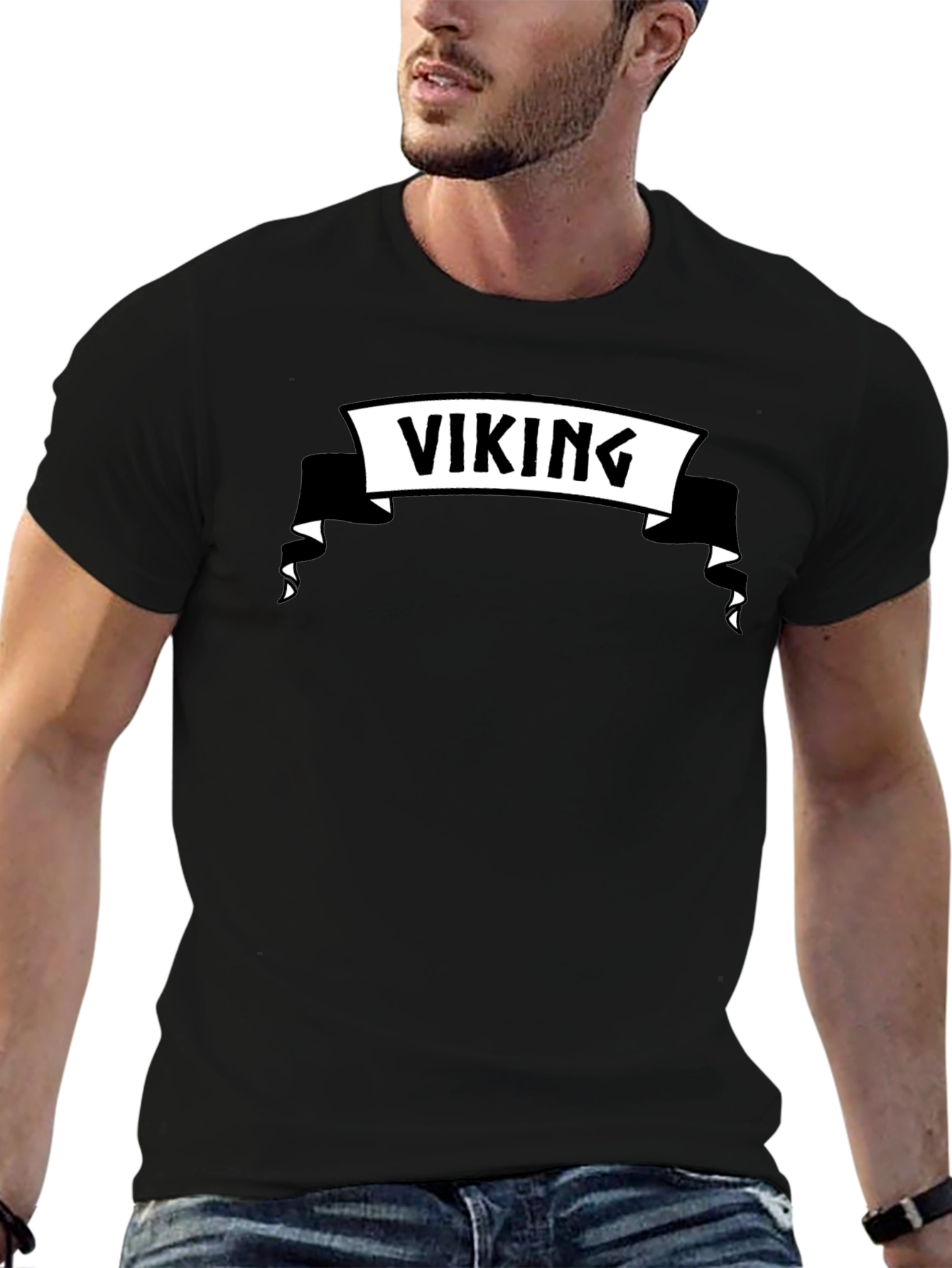 Viking Graphic Black T-Shirt