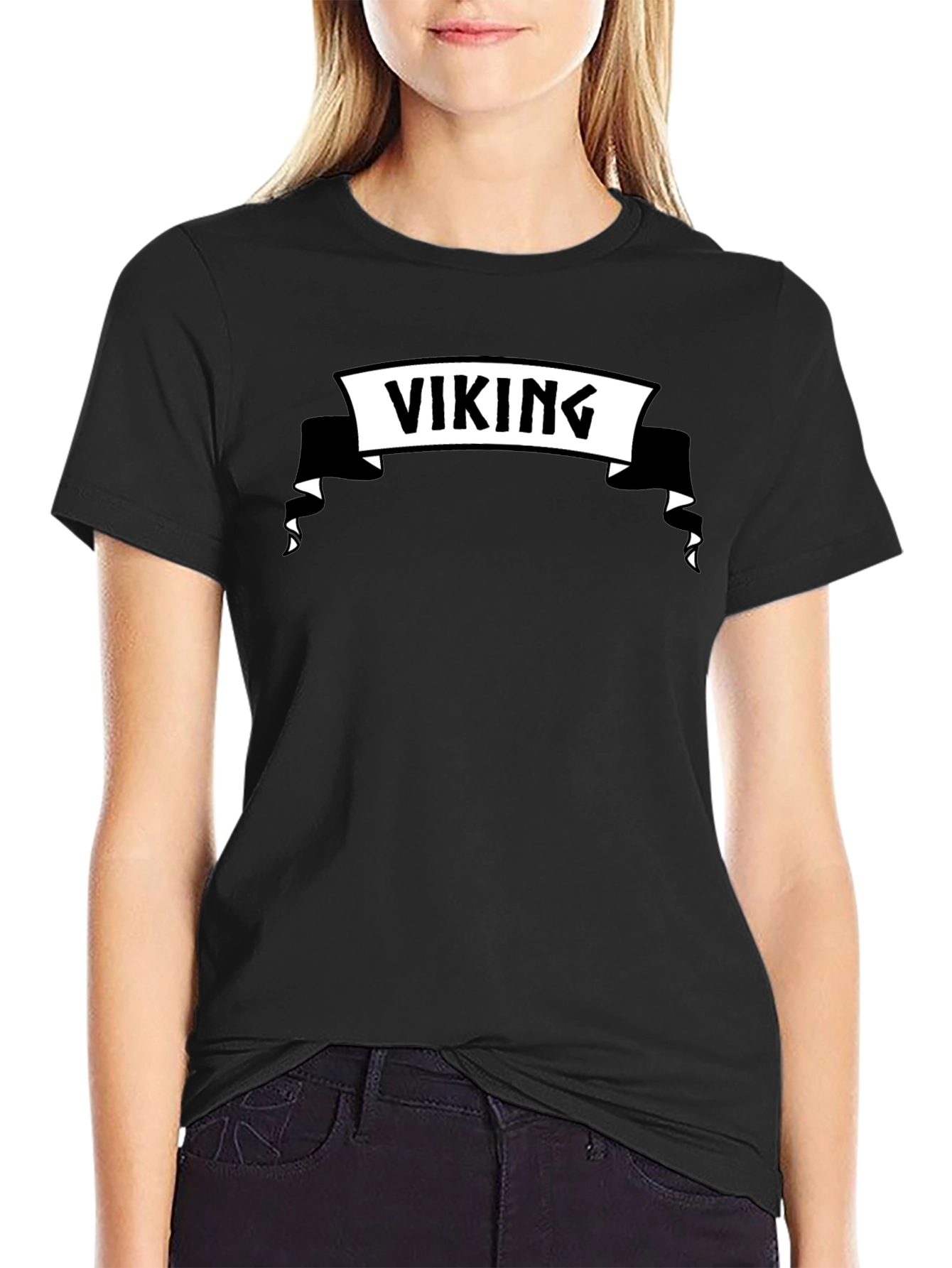 Viking Graphic Black T-Shirt