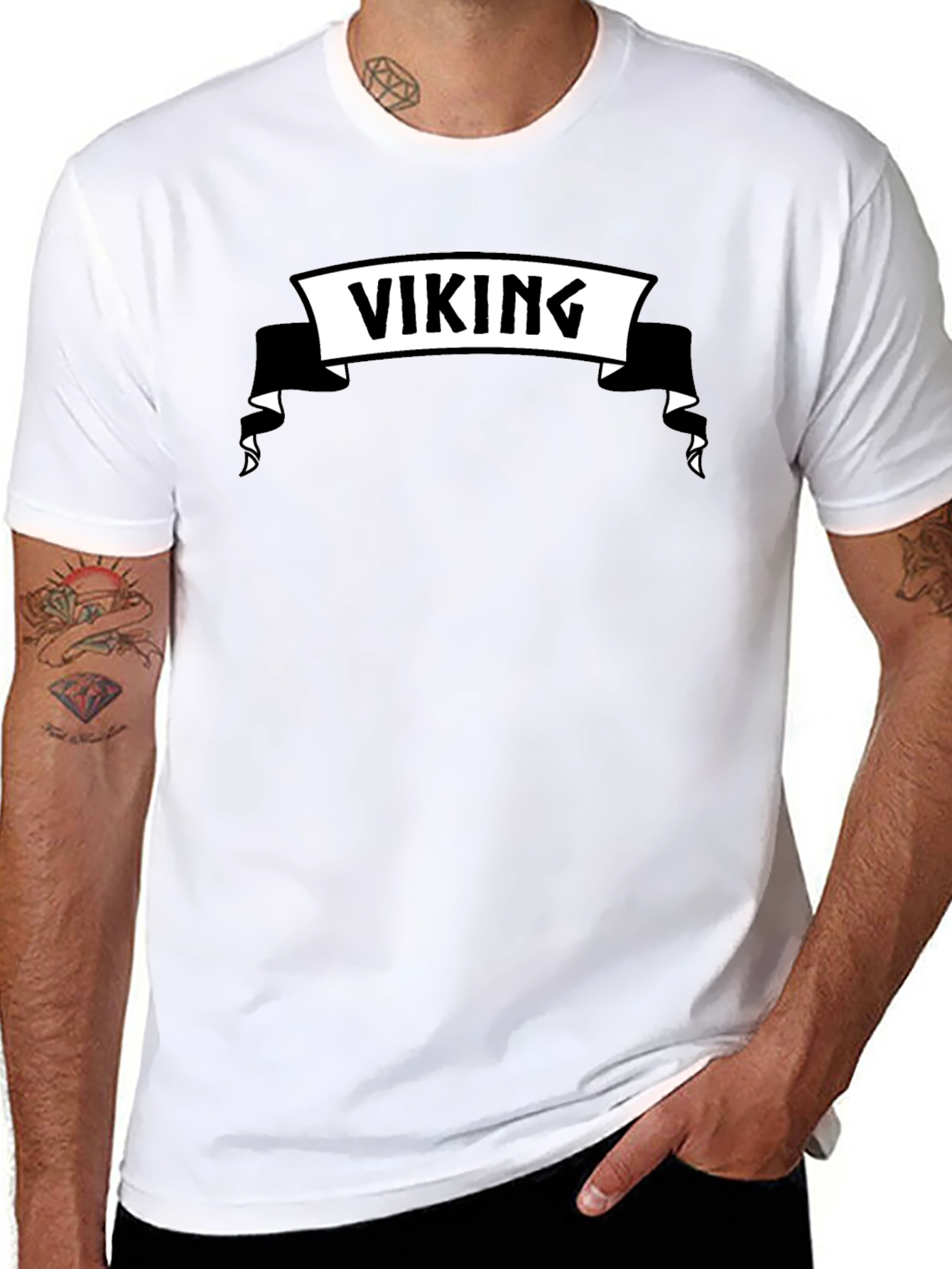 Viking Graphic Black T-Shirt