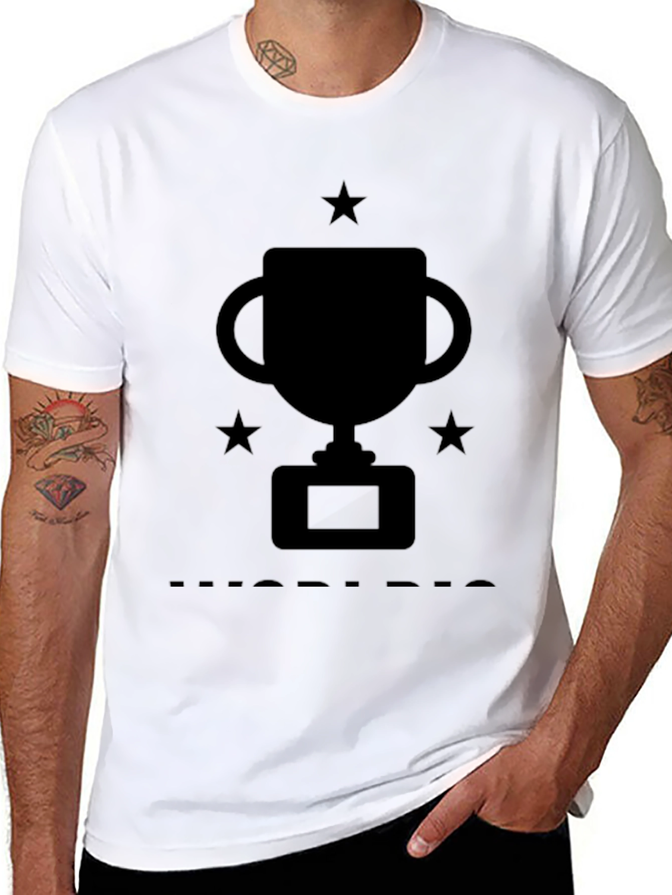 Trophy Graphic T-Shirt - Black Cotton Tee