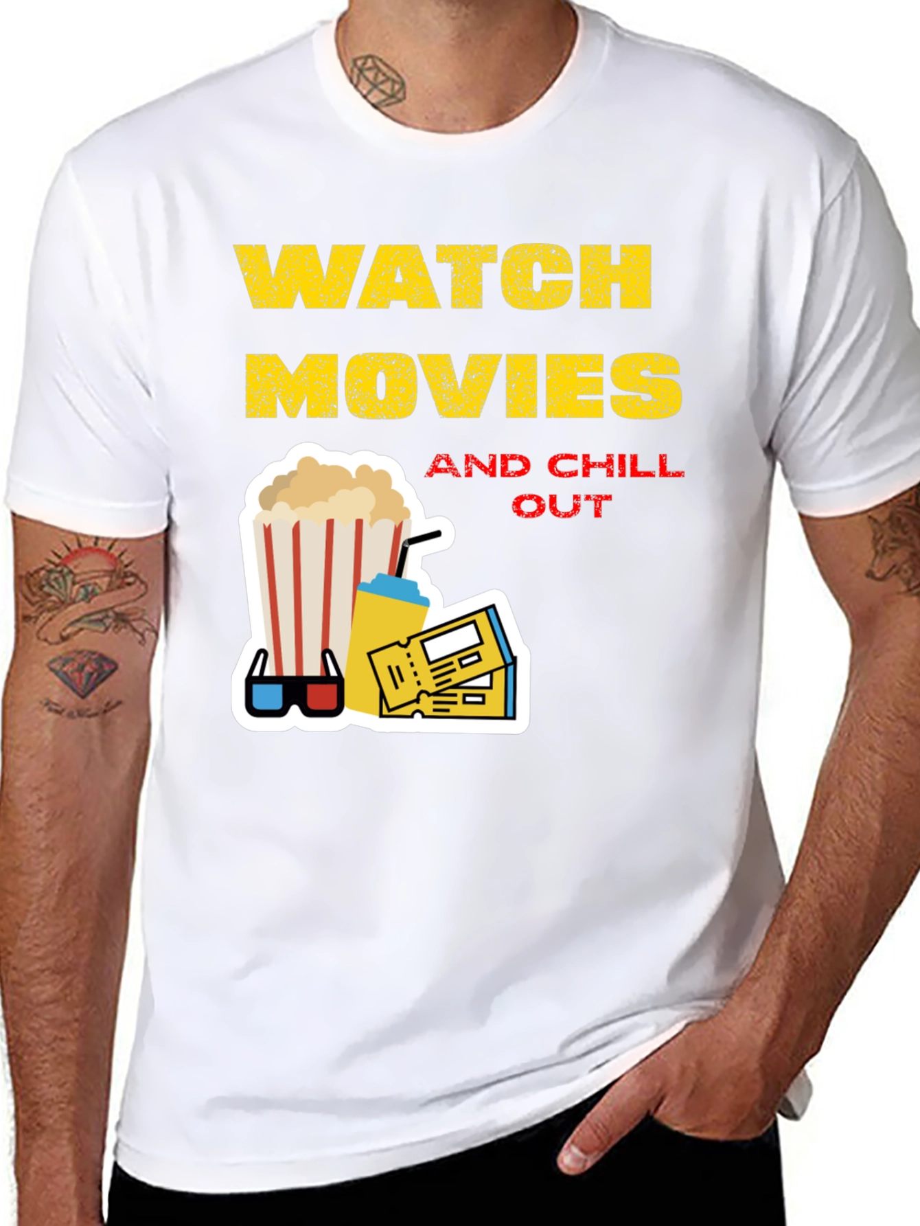 Watch Movies & Chill Out Graphic Tee