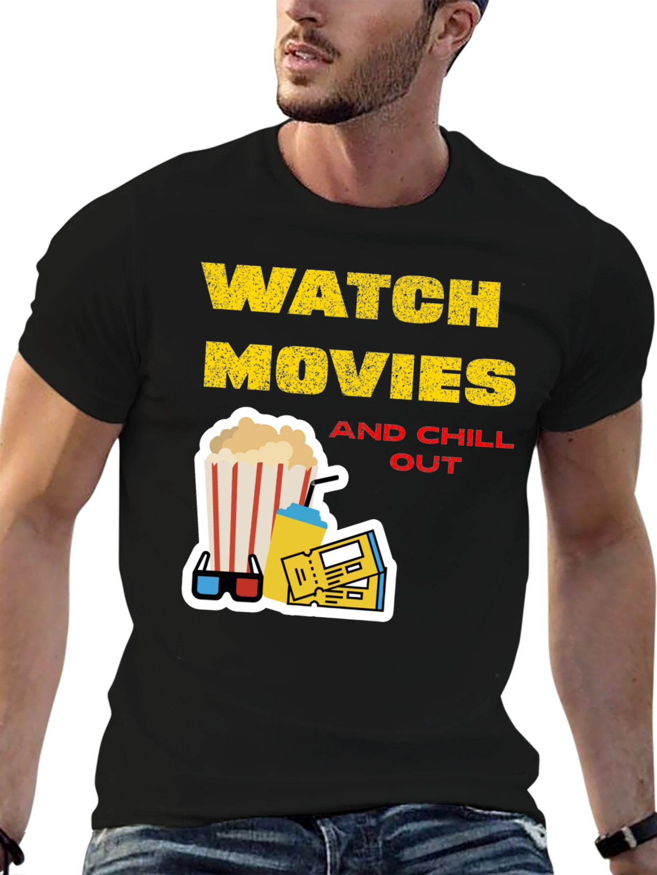 Watch Movies & Chill Out Graphic Tee