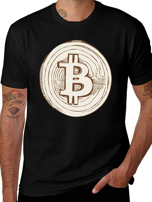 Bitcoin Logo Graphic Tee - Crypto Currency Fan Shirt