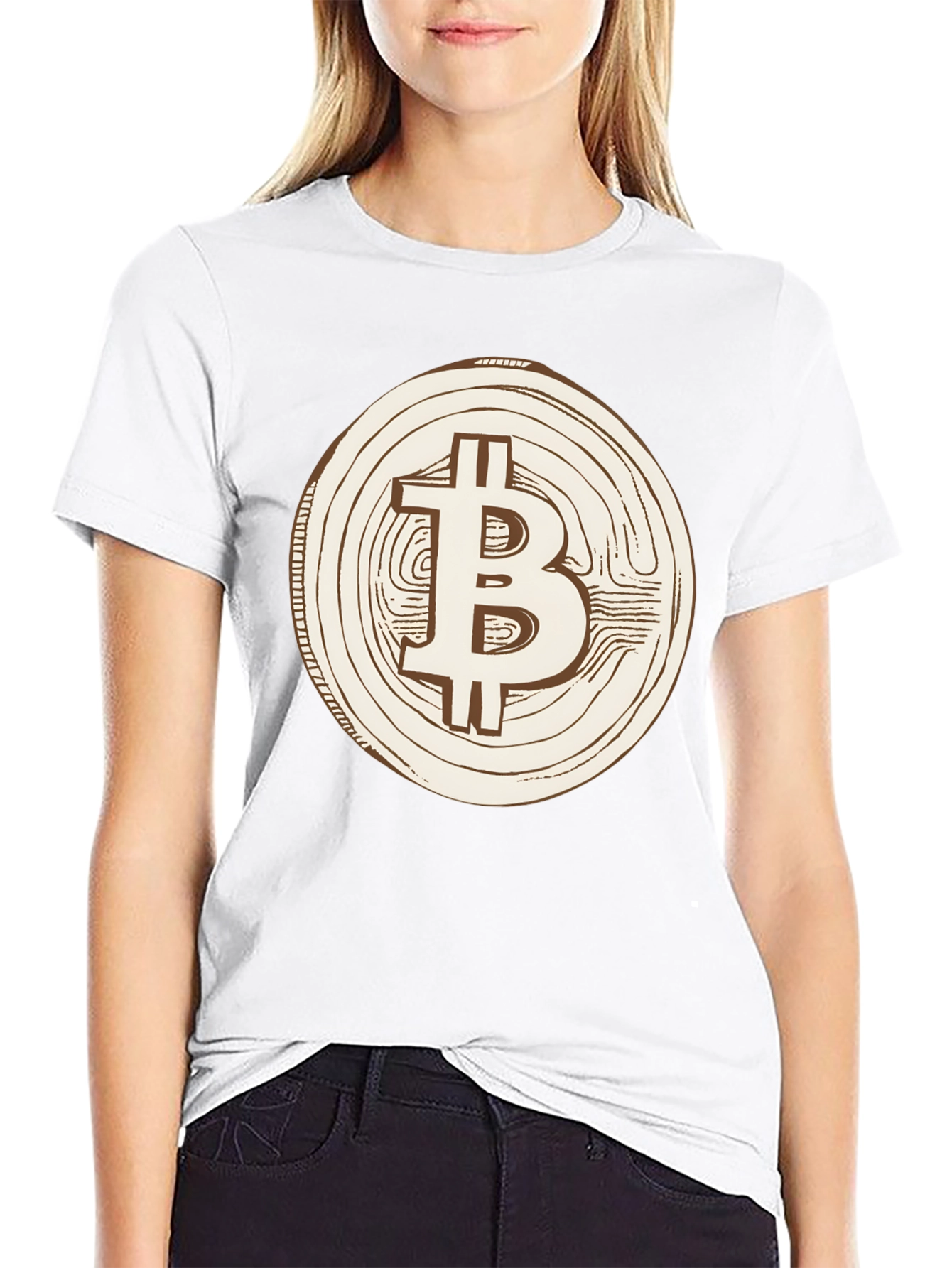 Bitcoin Logo Graphic Tee - Crypto Currency Fan Shirt