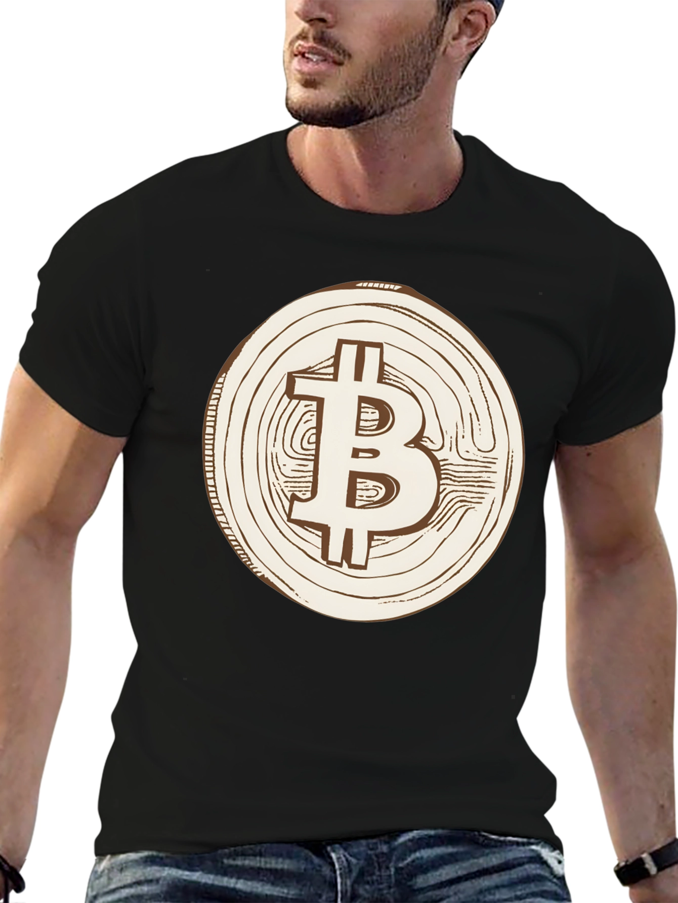 Bitcoin Logo Graphic Tee - Crypto Currency Fan Shirt