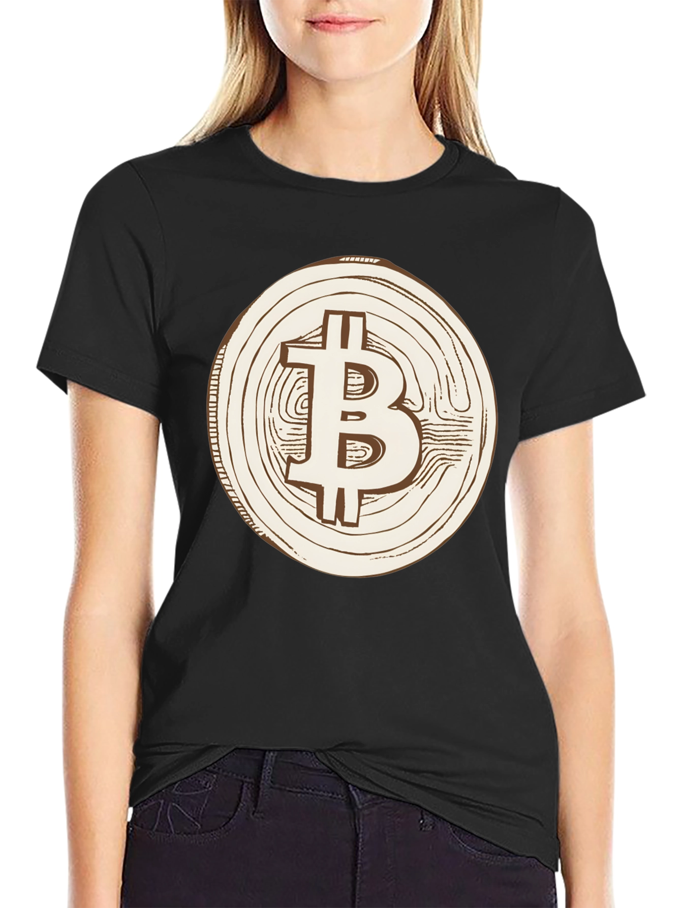 Bitcoin Logo Graphic Tee - Crypto Currency Fan Shirt
