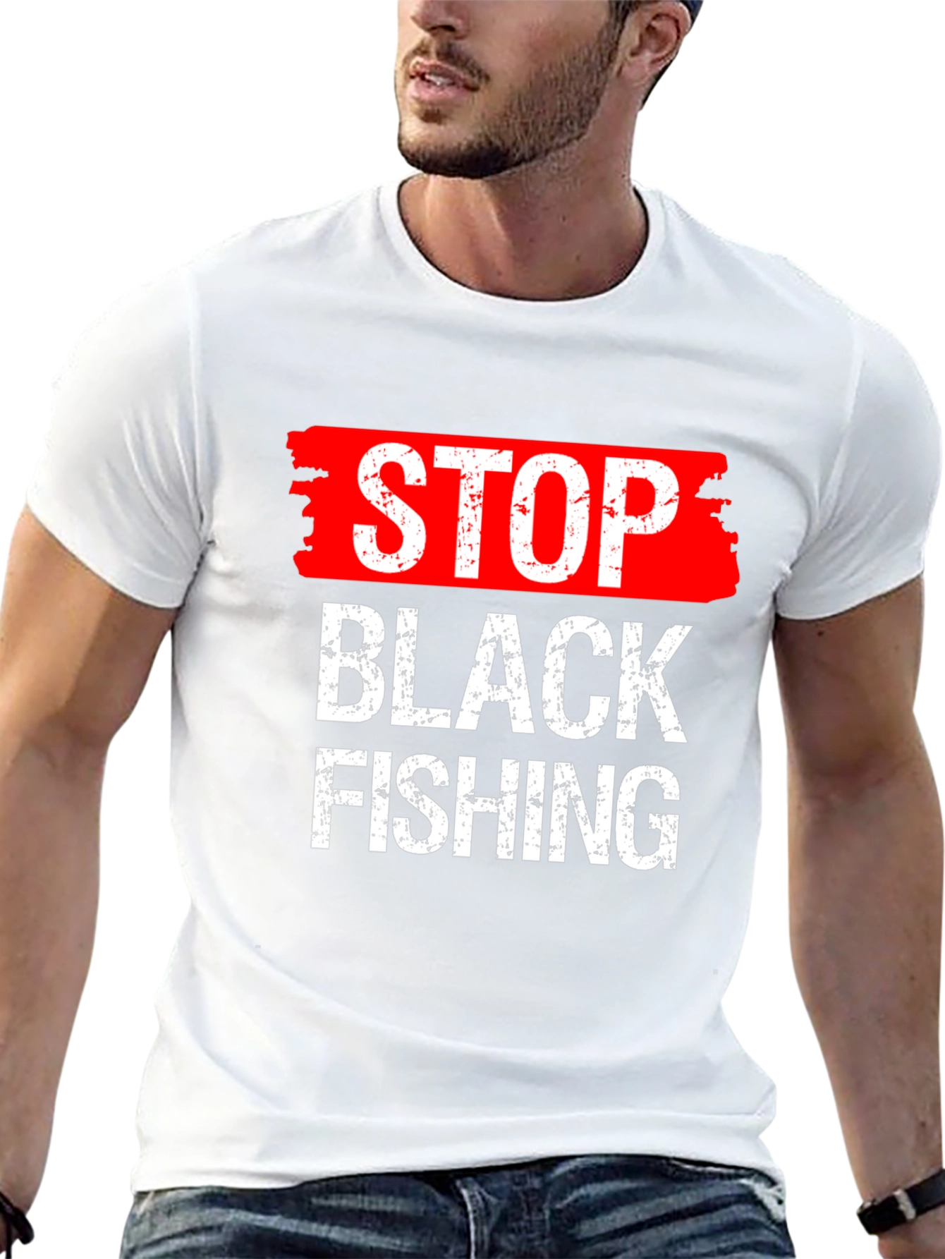 Stop Black Fishing Graphic Tee