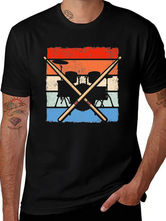 Vintage Drum Set Graphic Tee