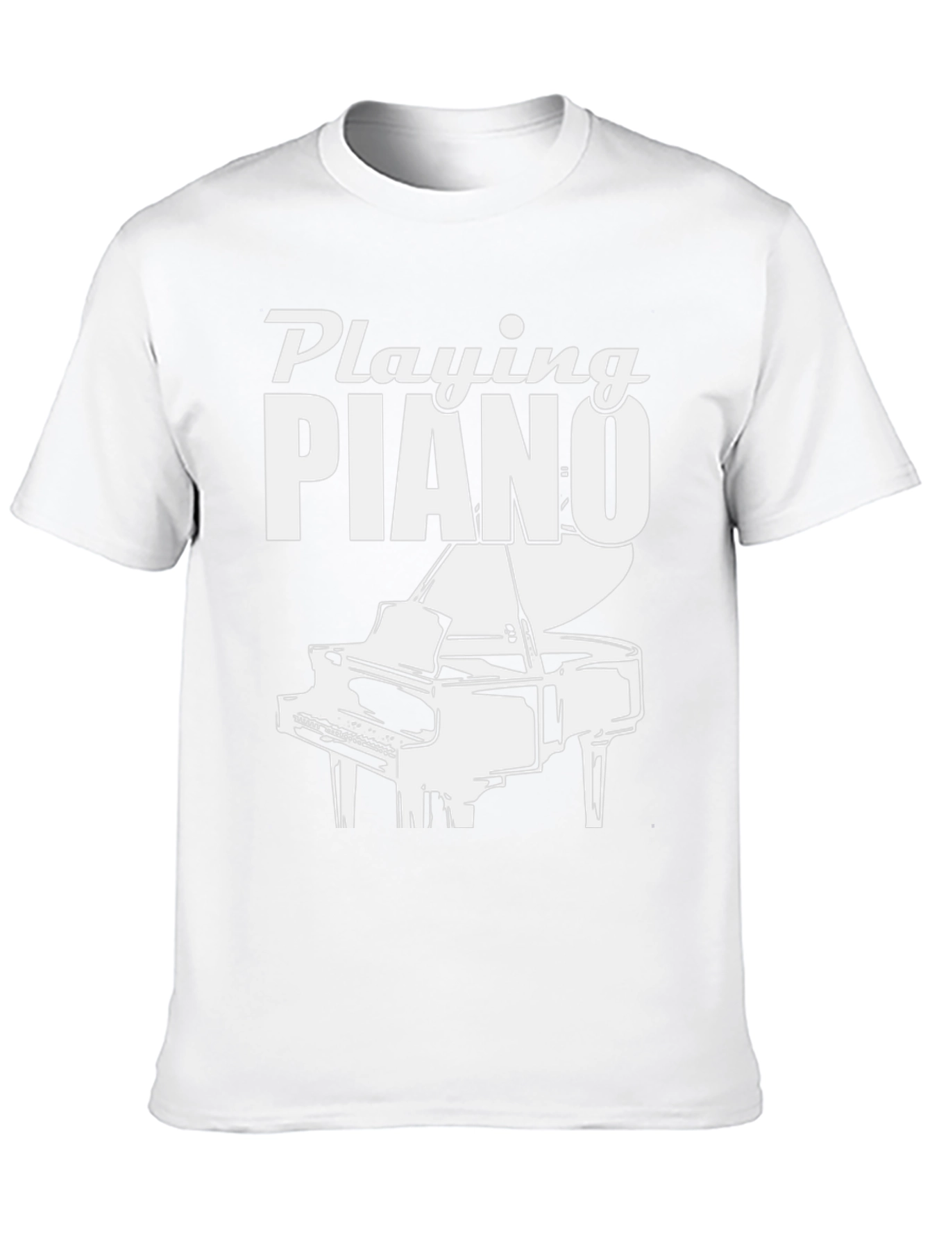 Playing Piano Graphic Tee | Music Lover Shirt