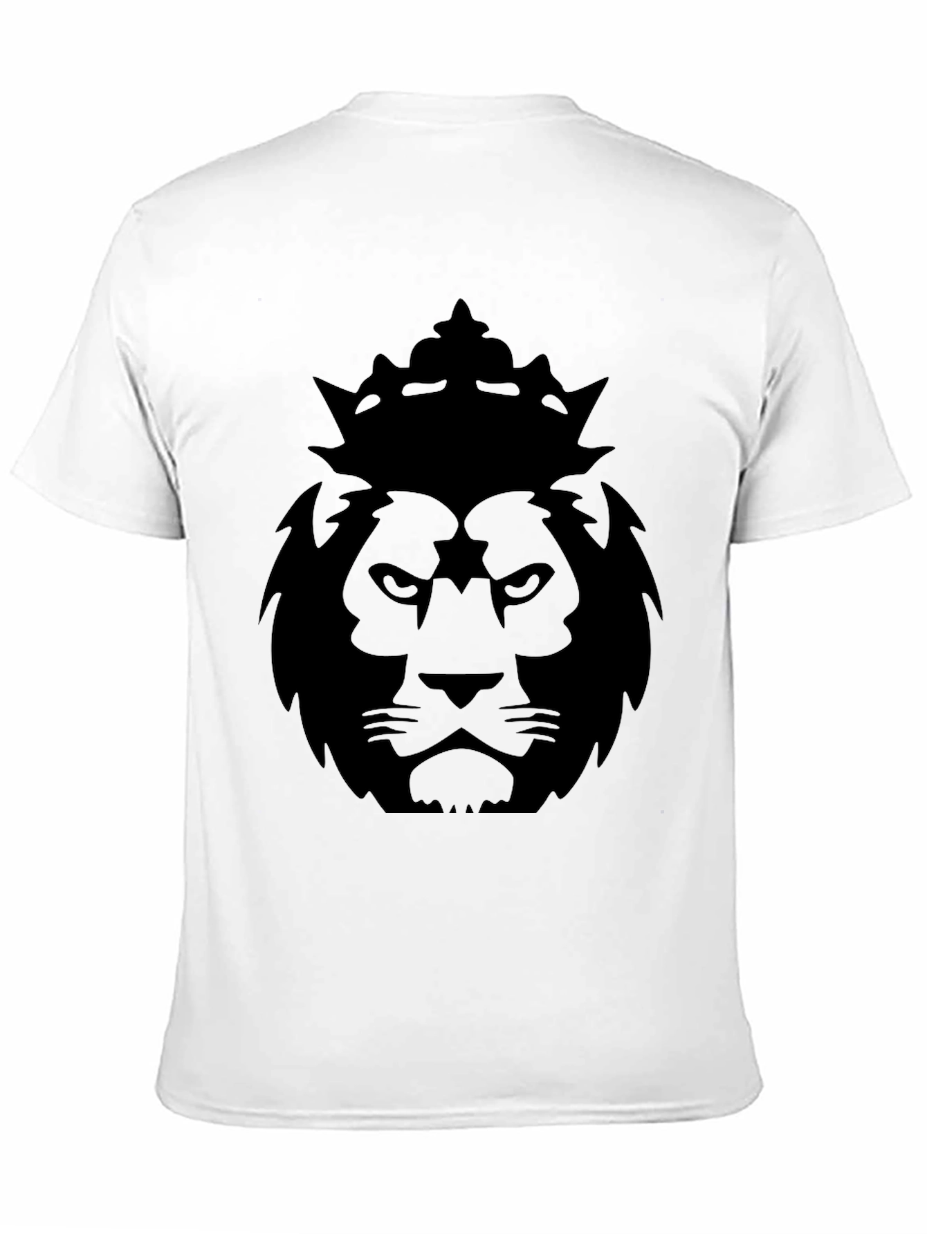 King Lion Graphic Tee - Black Cotton Blend
