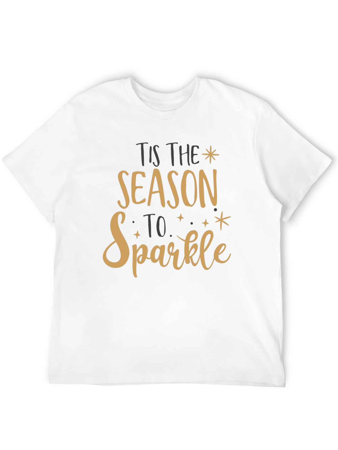 Tis the Season to Sparkle Black Tee
